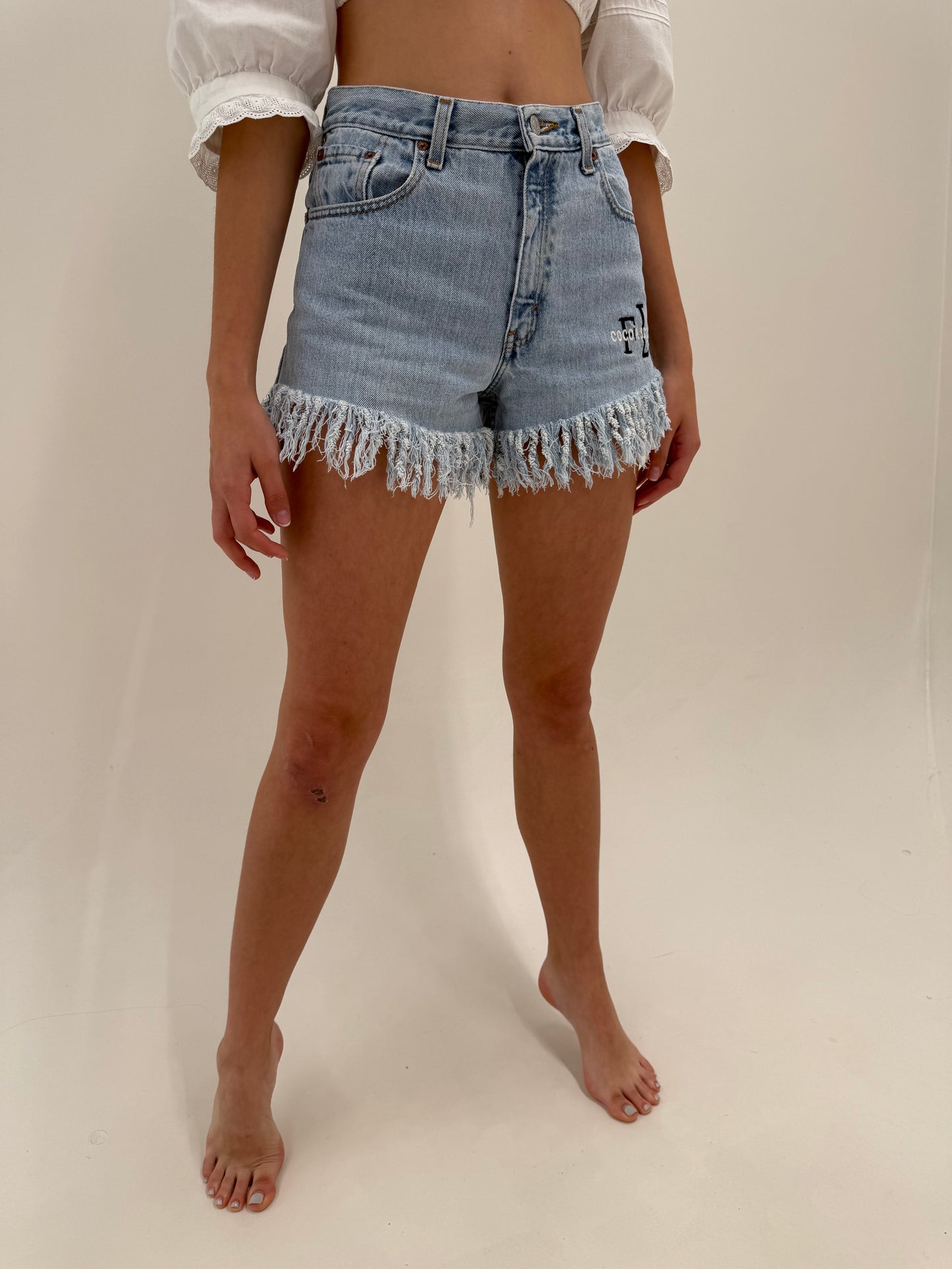 Pantaloni scurți Levi’s cu talie înaltă din jeans