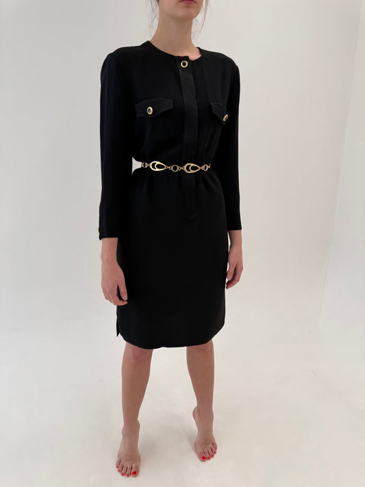 LBD în stil chanel ușor boxy clasic Luisa Spagnoli