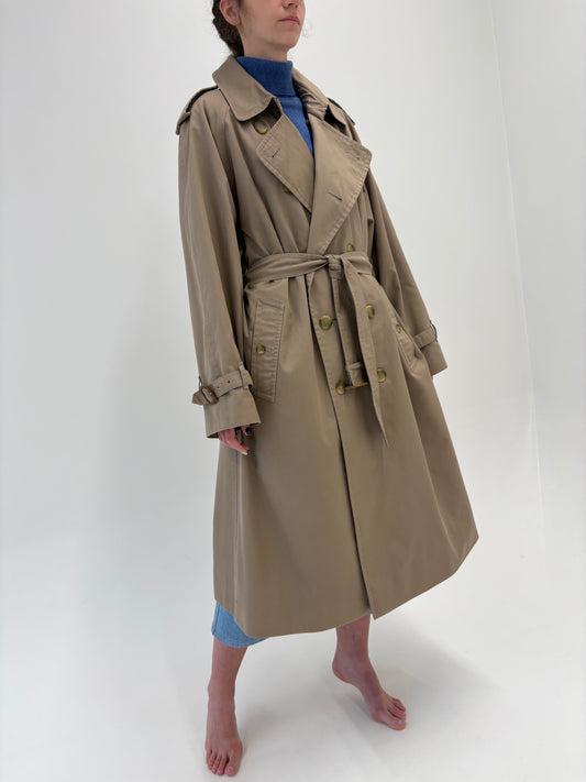 Trench high end Burberry de toamnă iarnă cu liner de lana cu camel hair detașabil