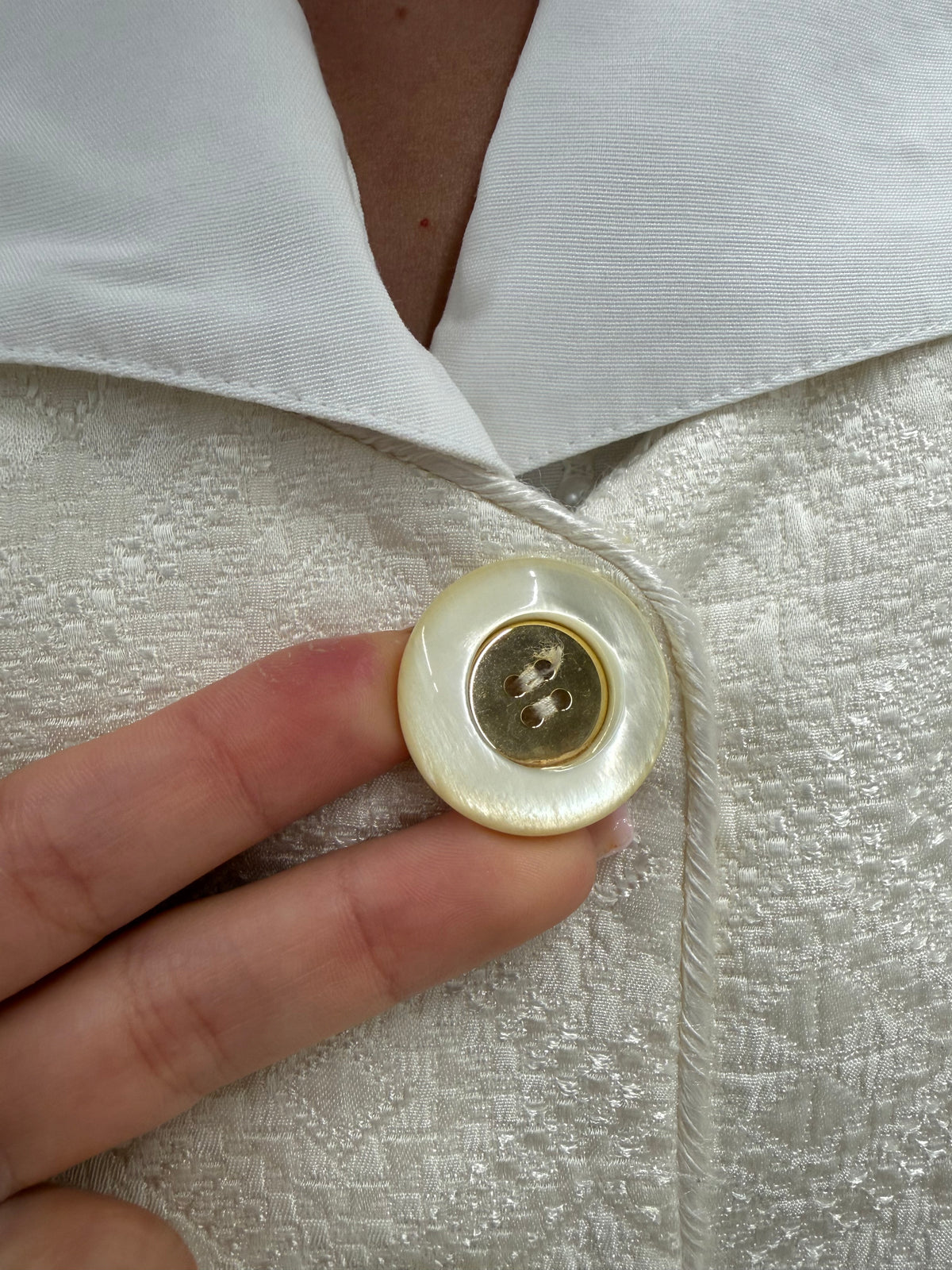 Sacou elegant high end italian din brocart excepțional ușor perlat