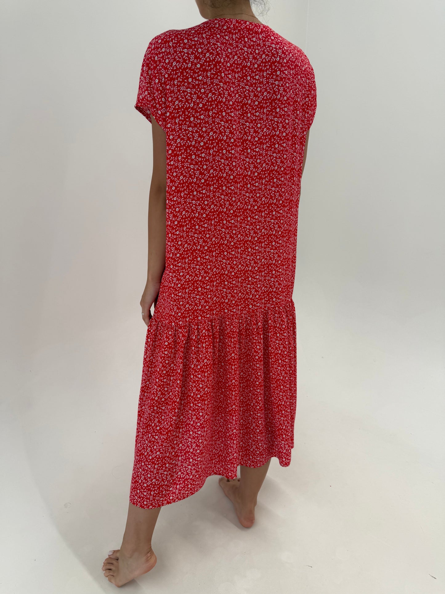 Rochie maxi de brand premium nordic super vaporoasă în croi foarte lejer