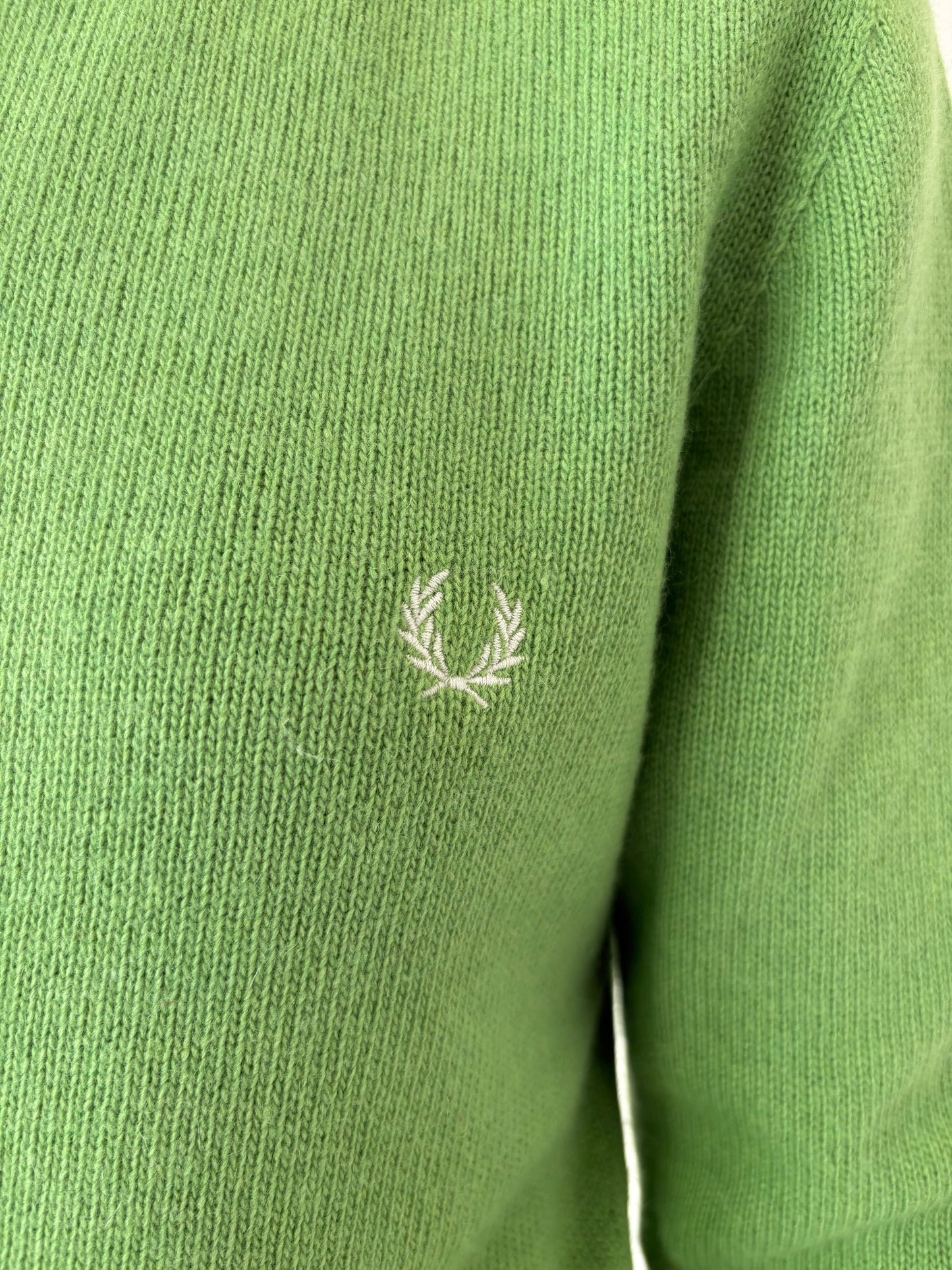 Pulover vede crud tall de gramaj mare din lana merino extrafina