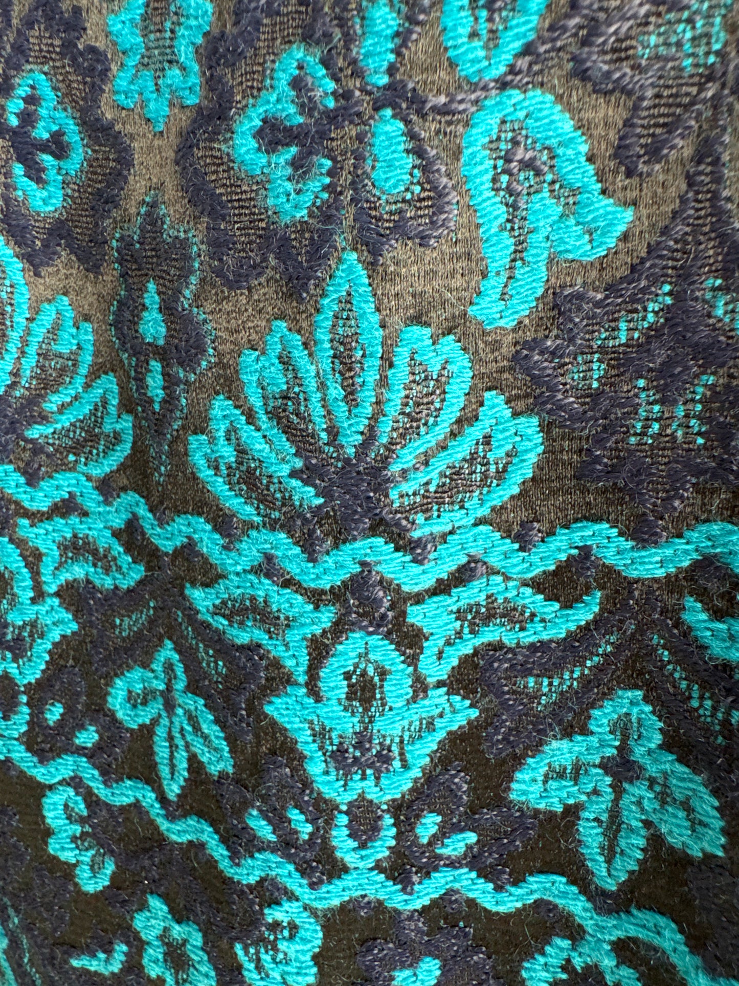 Fustă vintage excepțională de la zi la seară din brocart de lana extrafina