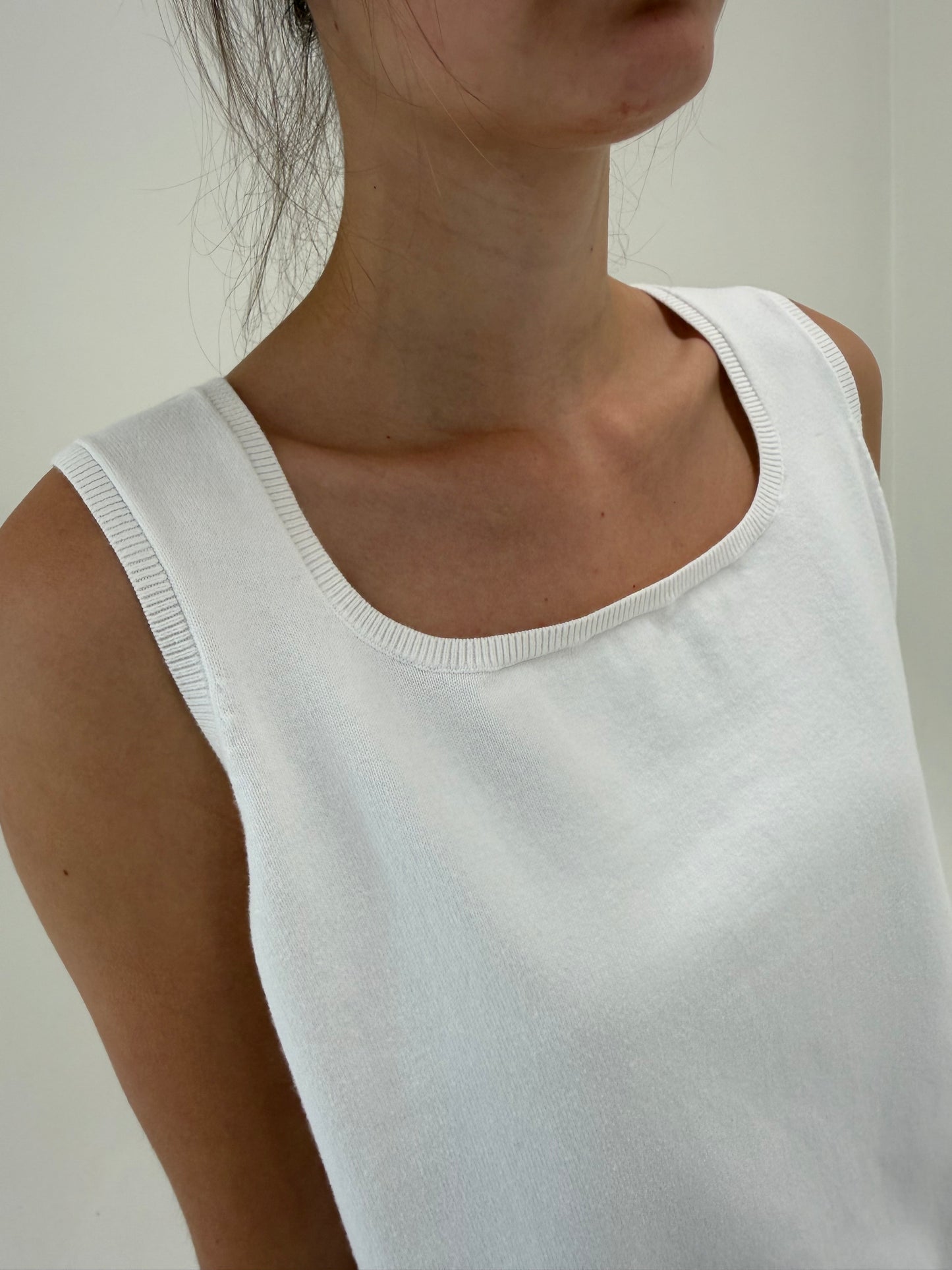 Top din jerse de vară alb Ralph Lauren