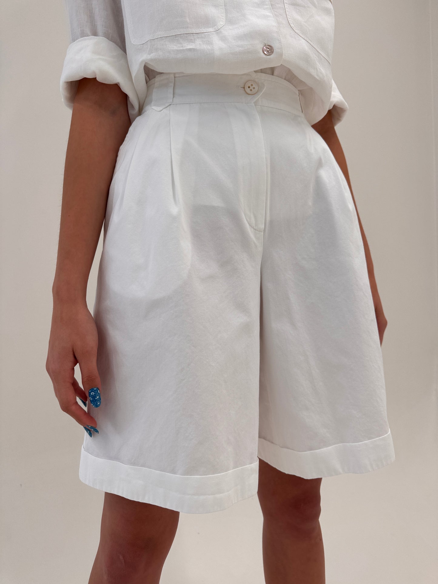 Pantaloni Les Copains din poplin excepțional de bumbac
