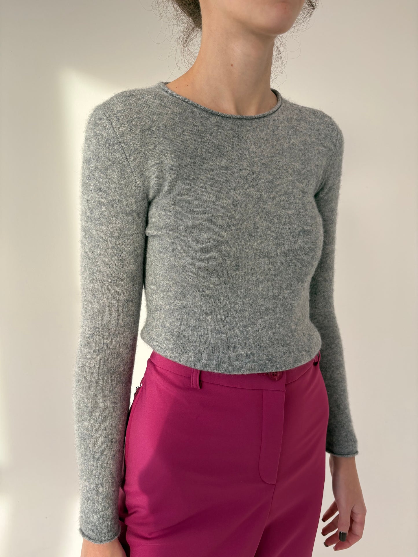 Pulover de cașmir multiply silver gray