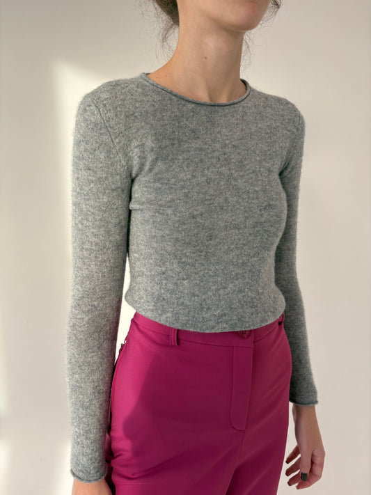 Pulover de cașmir multiply silver gray