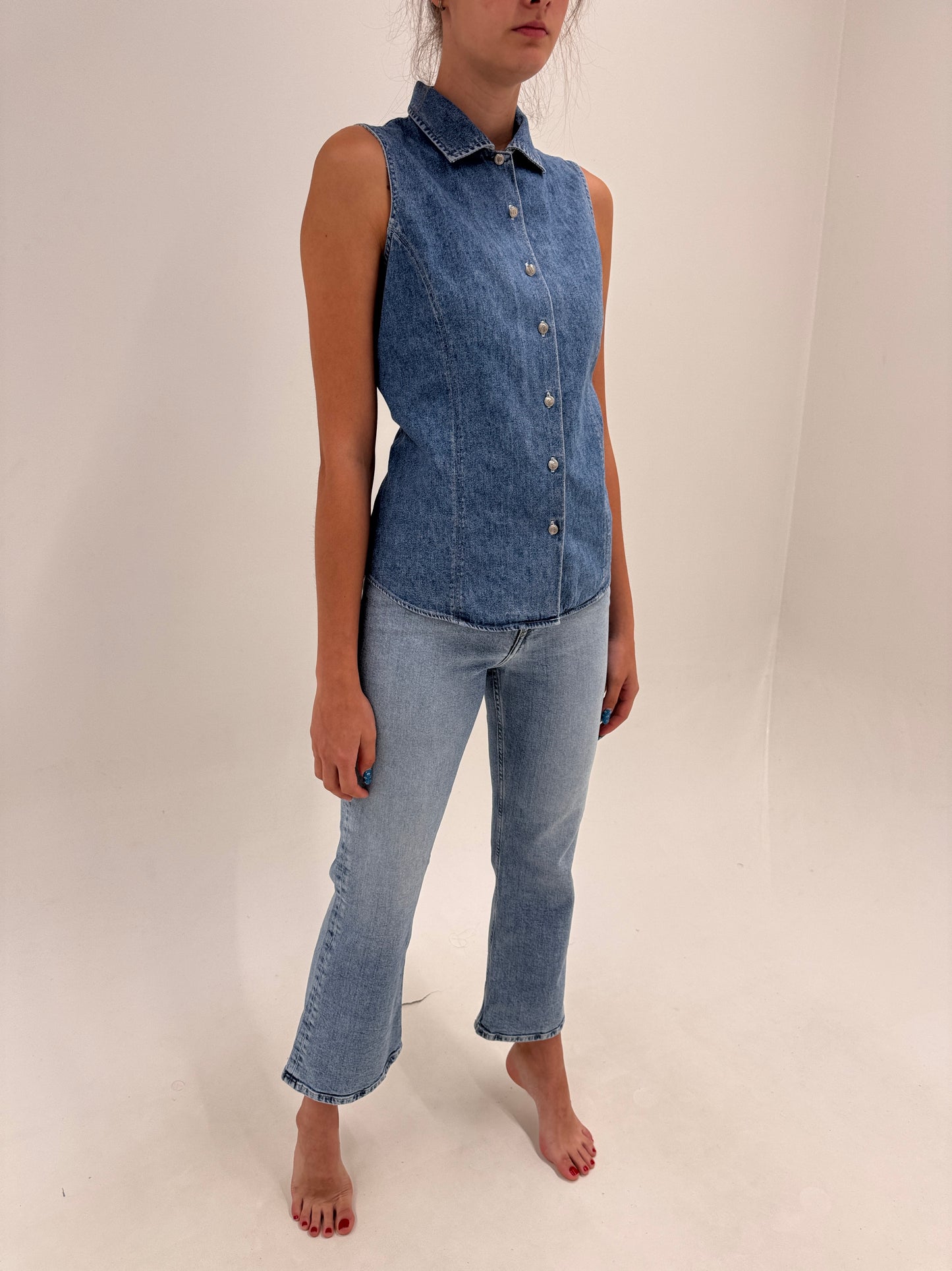 Jeans Tommy Hilfiger ultra confort modelatori în croi evazat