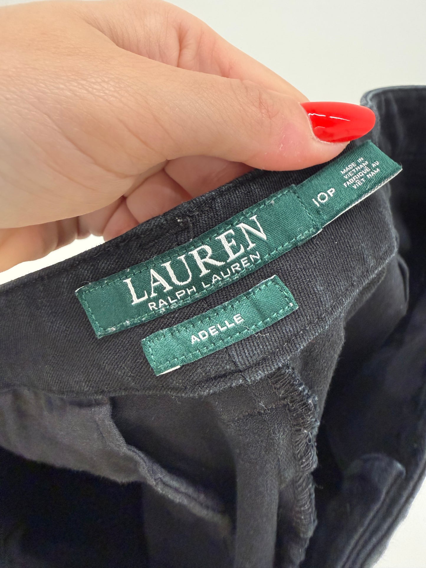 Jeans petite Ralph Lauren ușor modelatori dark wash