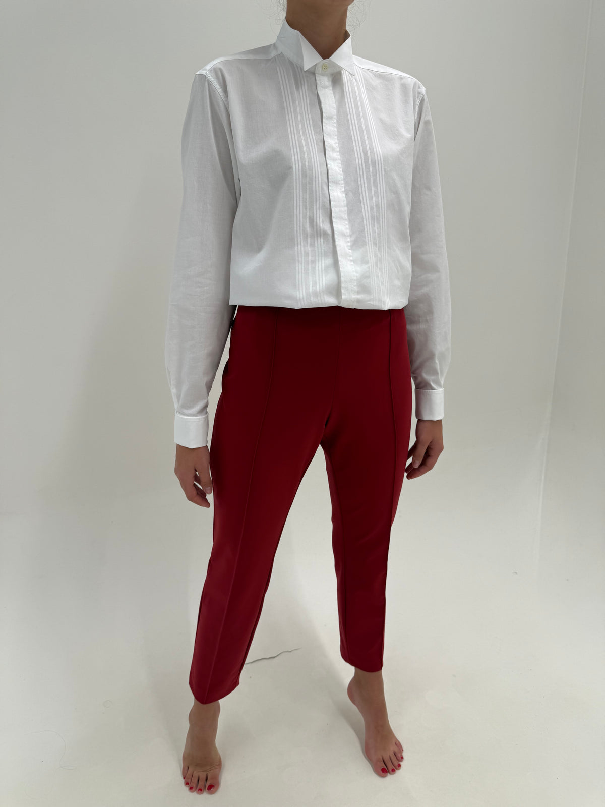 Pantaloni Escada merlot red ultra confort modelatori business