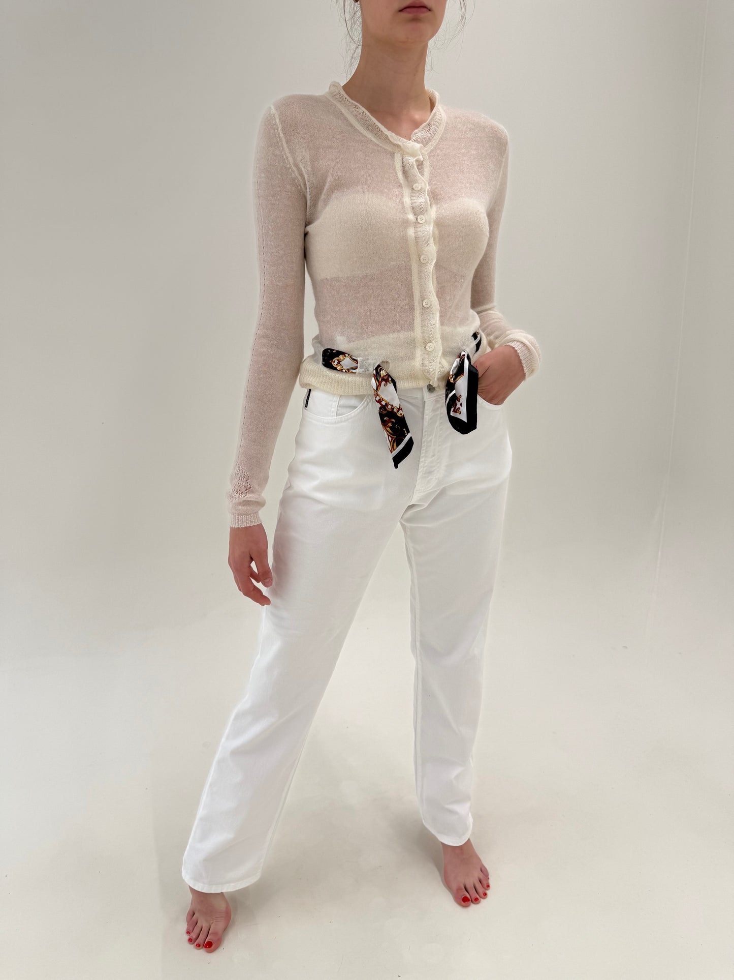 Jeans vintage luxury Iceberg evazați ultra confort de sezon cald modelatori
