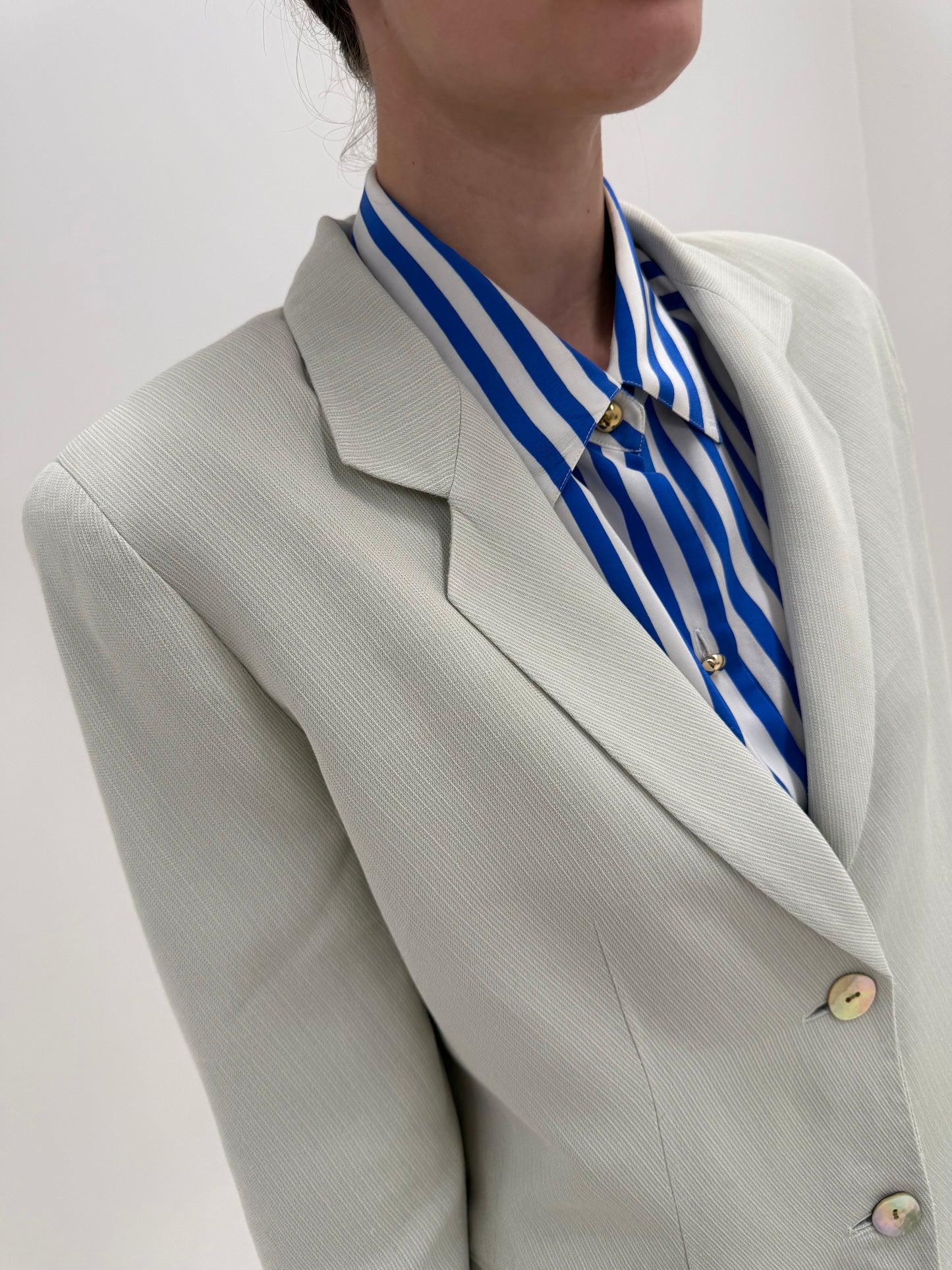 Sacou Marella by Max Mara din stofita ultra lightweight de vară very light Sage green