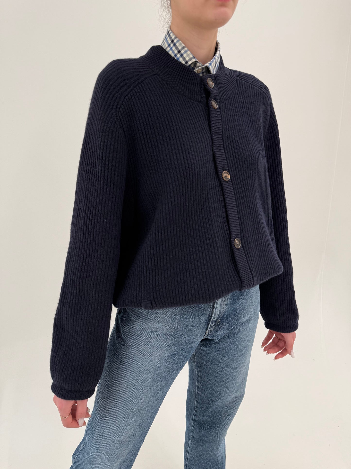 Jacheta Zegna din cașmir în croi tip bomber