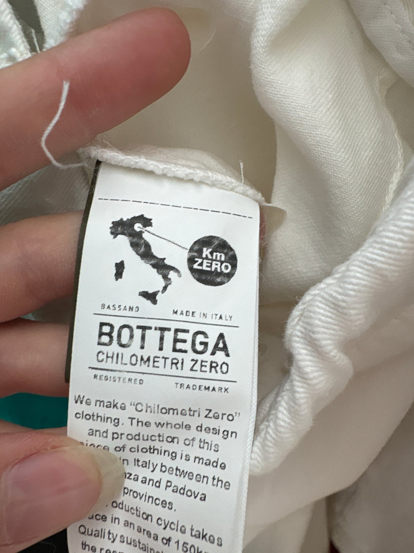 Pantaloni palazzo de brand luxury italian butter white din pânză de bumbac