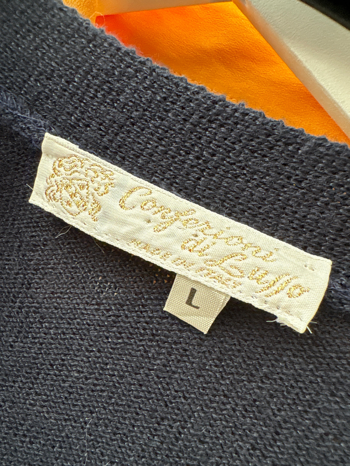 Cardigan vintage italian din bumbac excepțional de gramaj mare
