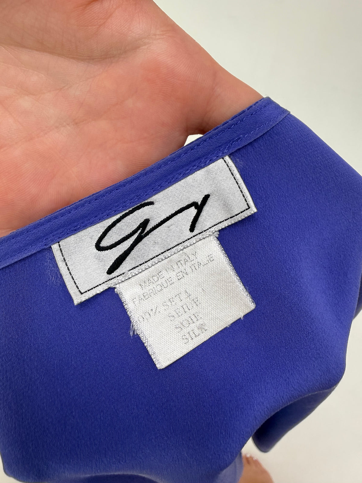 Cămașa de brand luxury Genny din mătase naturală violet