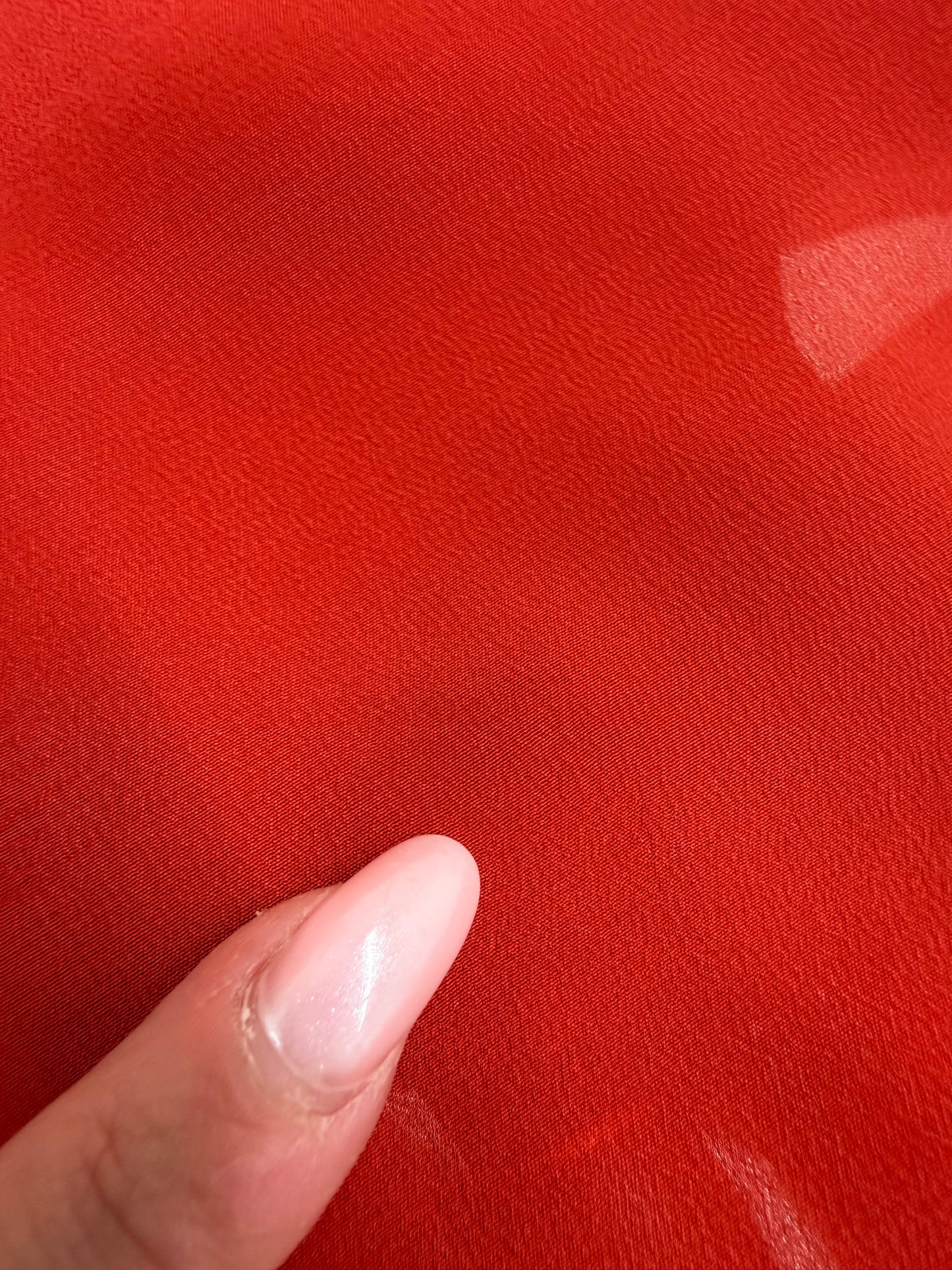 Cămașa brick red in croi minimalist din mătase naturală