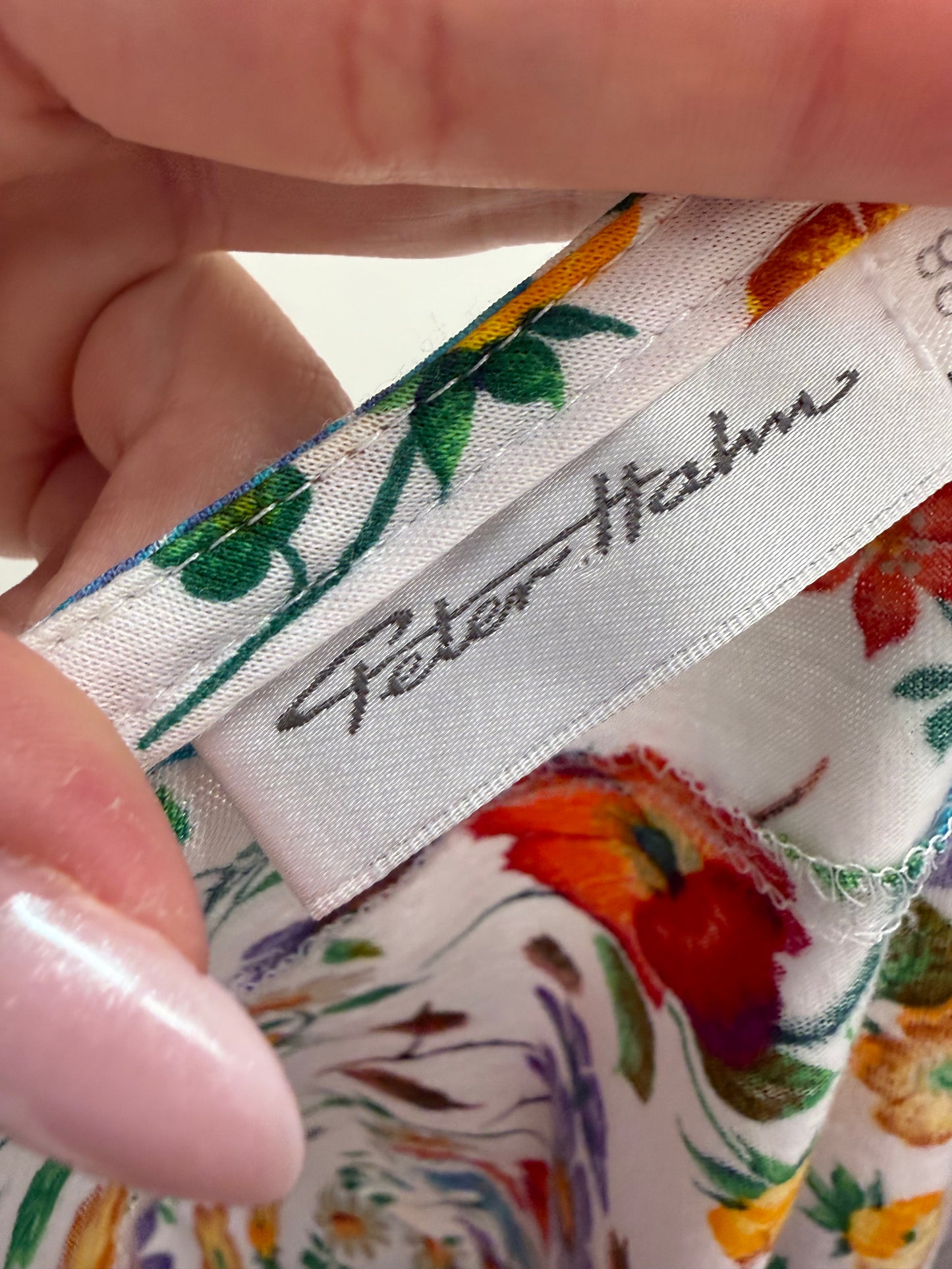 Corsaj premium din bumbac cu print floral superb și mâneci ușor bufante