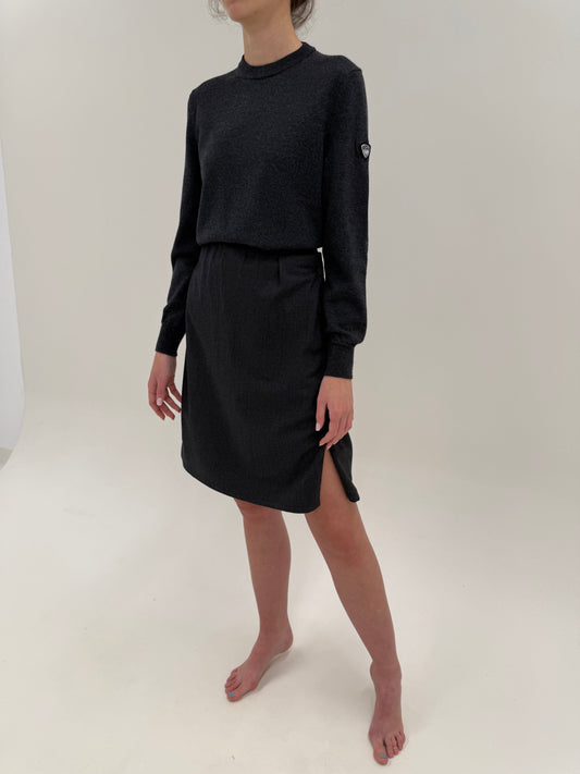 Fustă ultra luxury Jil Sander în croi modern futurist specific casei de modă