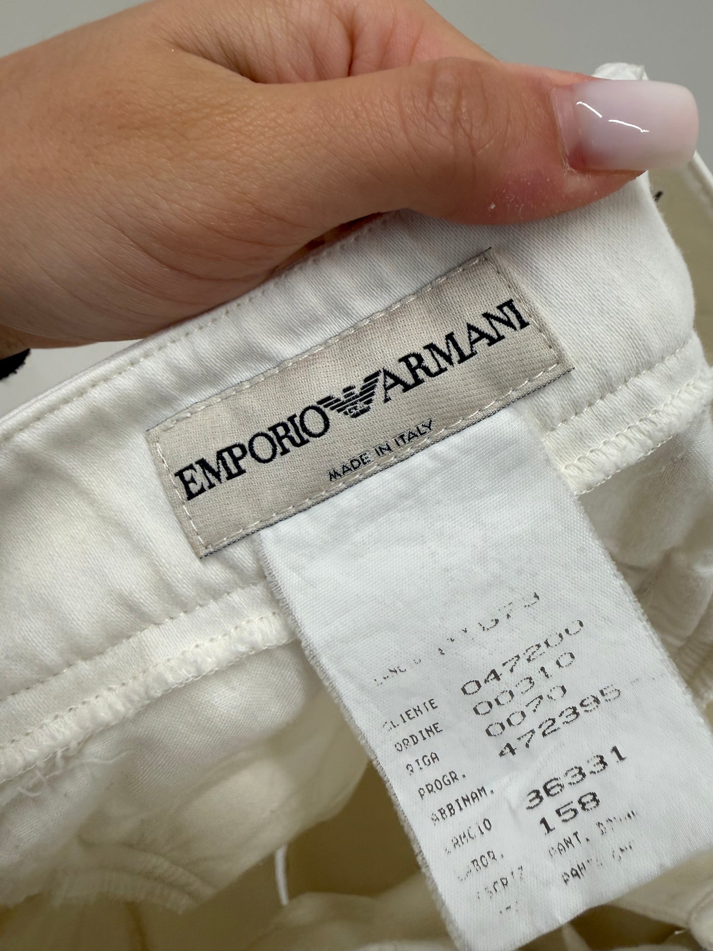 Pantaloni palazzo Armani din poplin ultra confort
