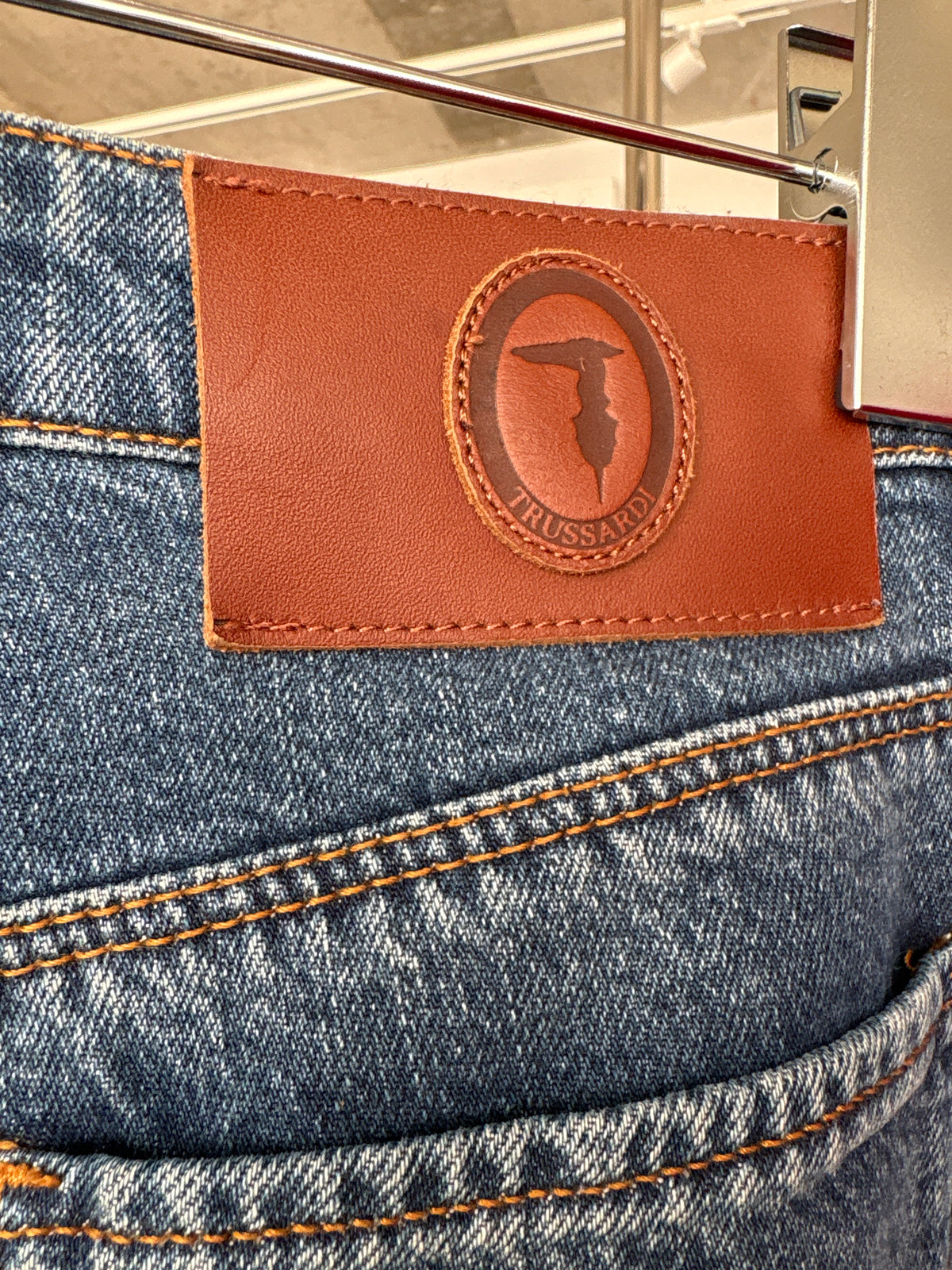 Jeans Trussardi classic wash excepționali confort ușor strech petite