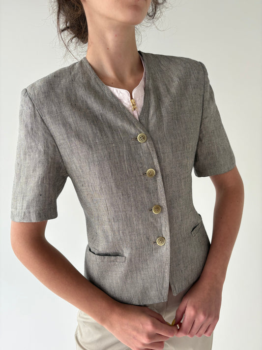 Sacou cambrat Max Mara din in pur