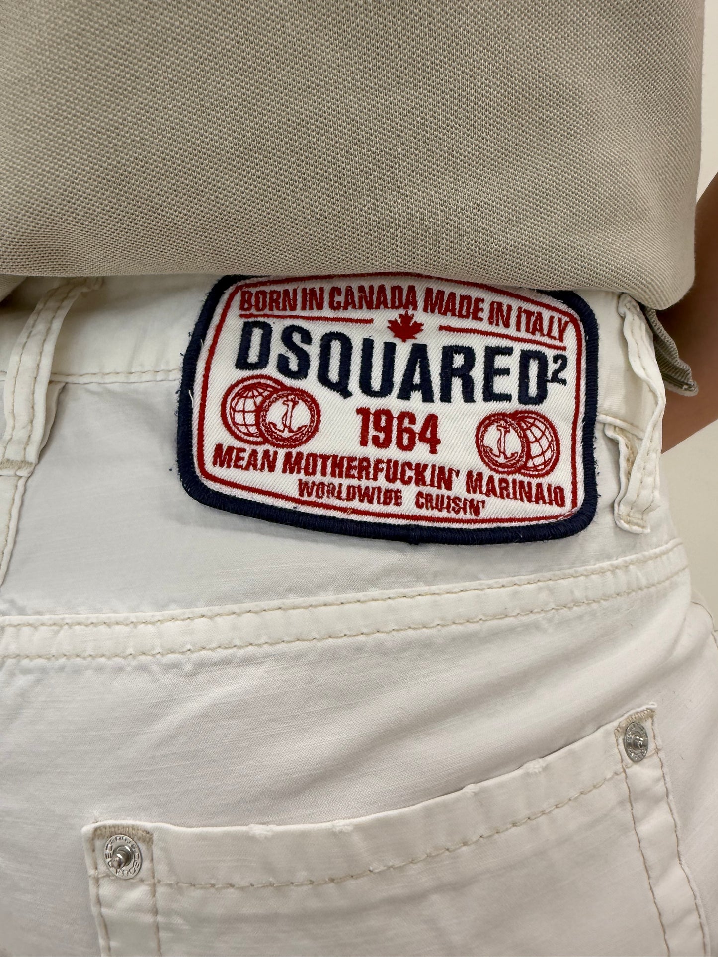 Pantaloni Dsquared din poplin excepțional
