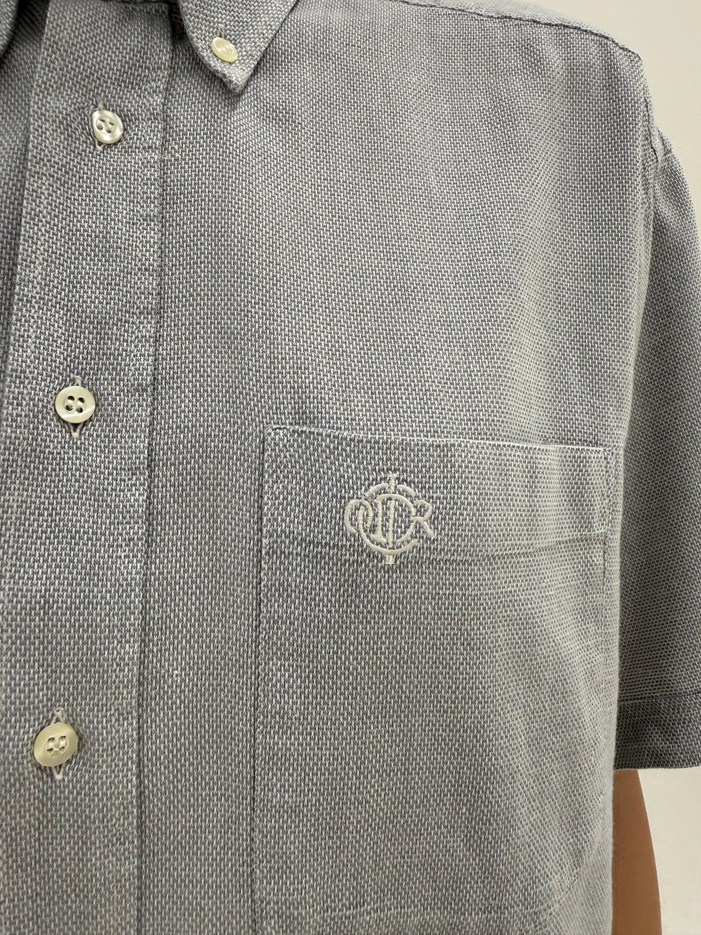 Cămașa vintage Dior în croi lejer din pânză de excepțională de bumbac