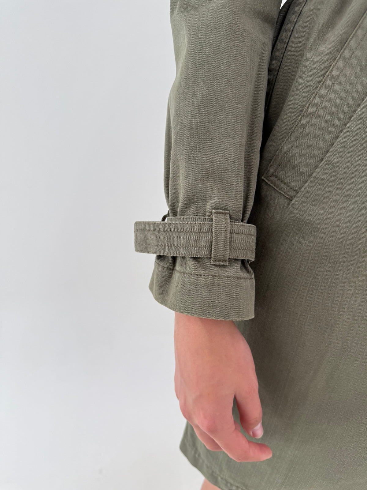Trench Dolce&Gabbana vintage din gabardină groasă de bumbac