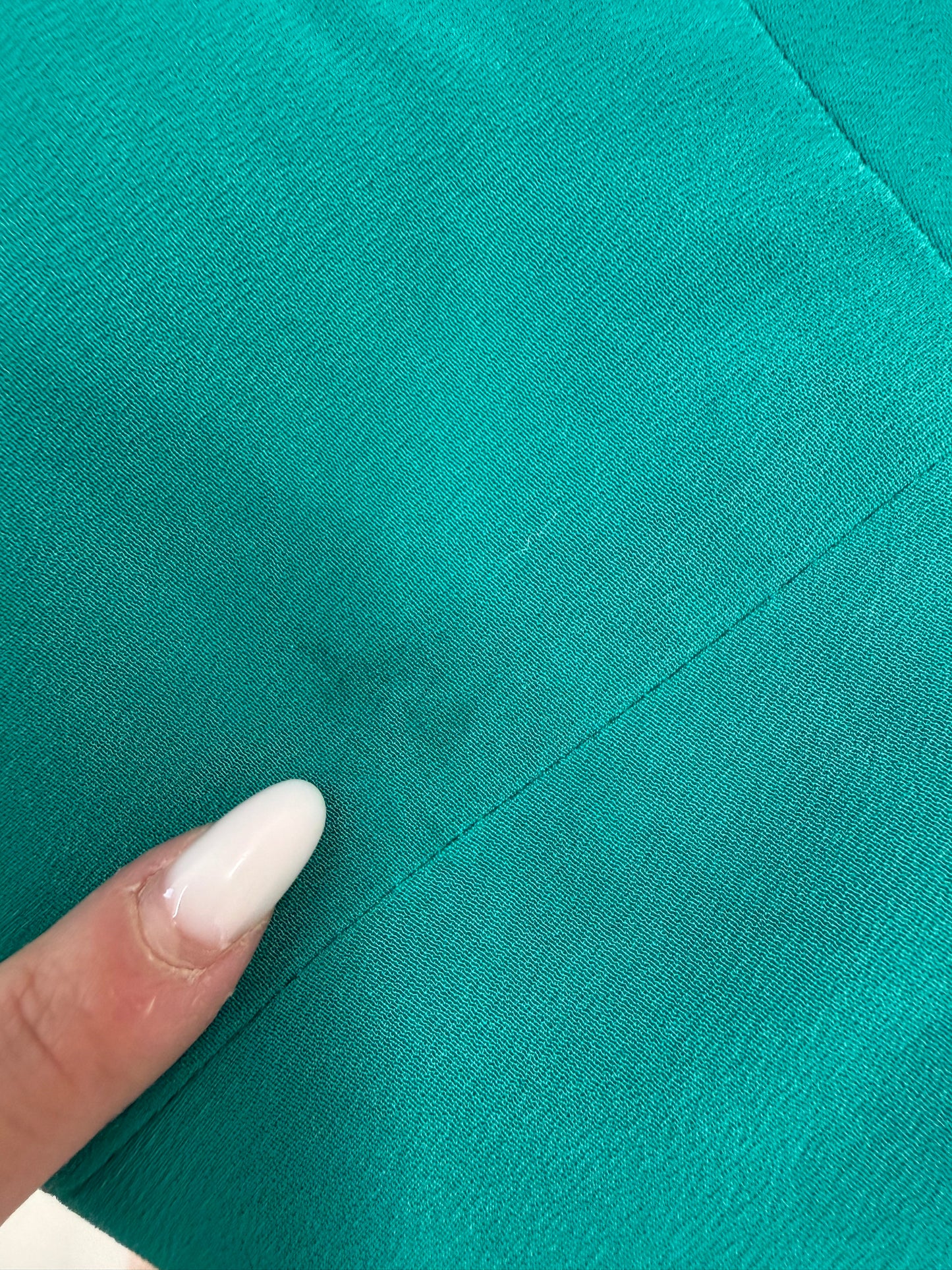 Sacou vintage din mătase naturală în croi ușor cambrat emerald green