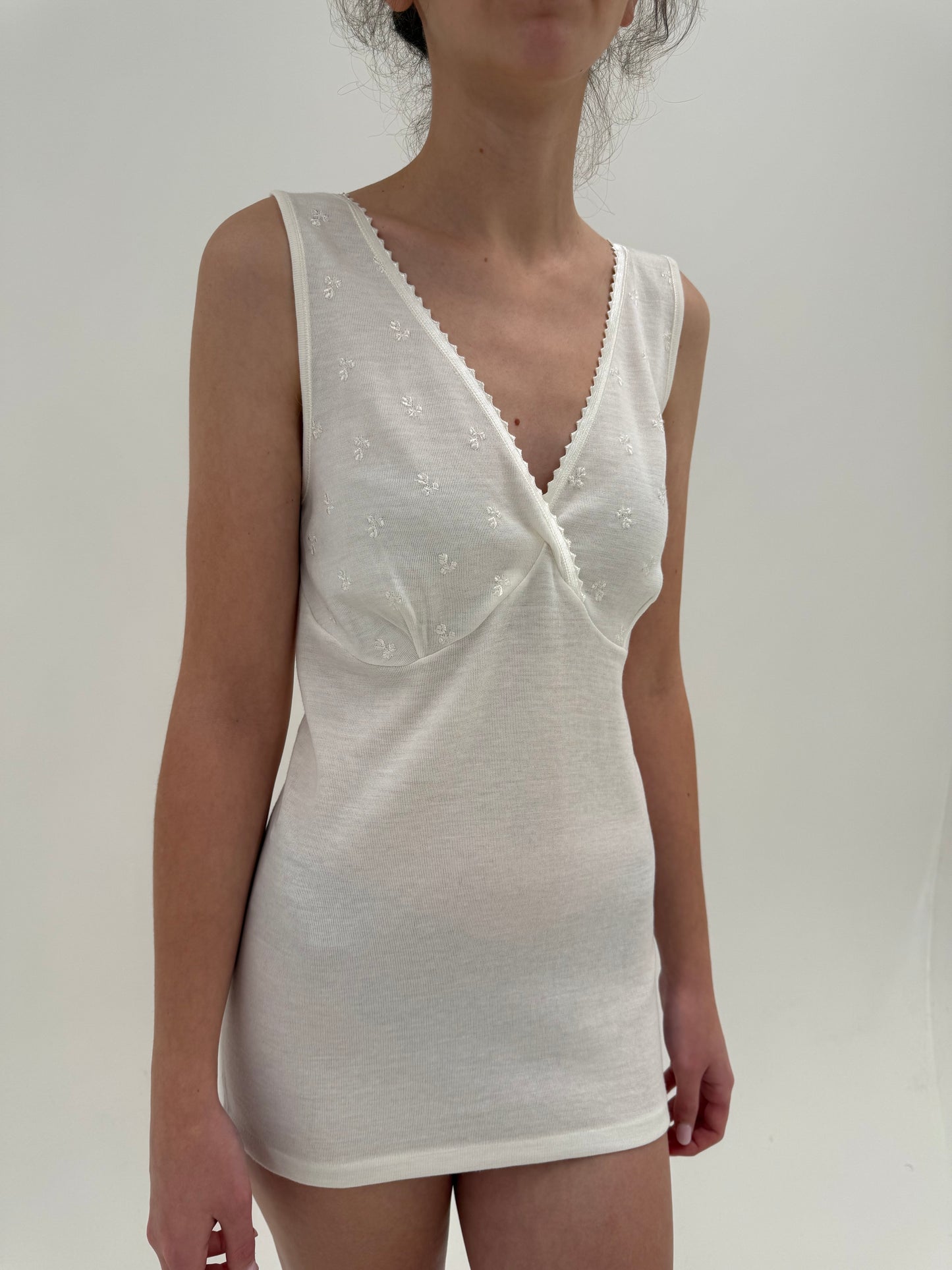 Top italian tip furou cambrat din lana irestringibila și interior dublat cu bumbac