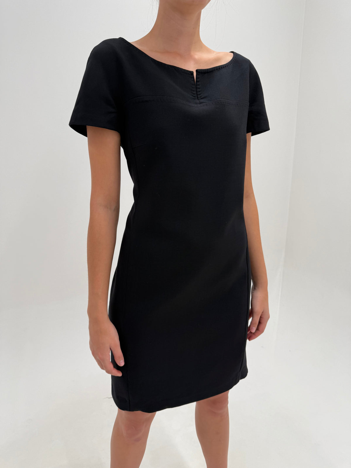 LBD Max Mara clasic de la business la cocktail din lanita extrafina