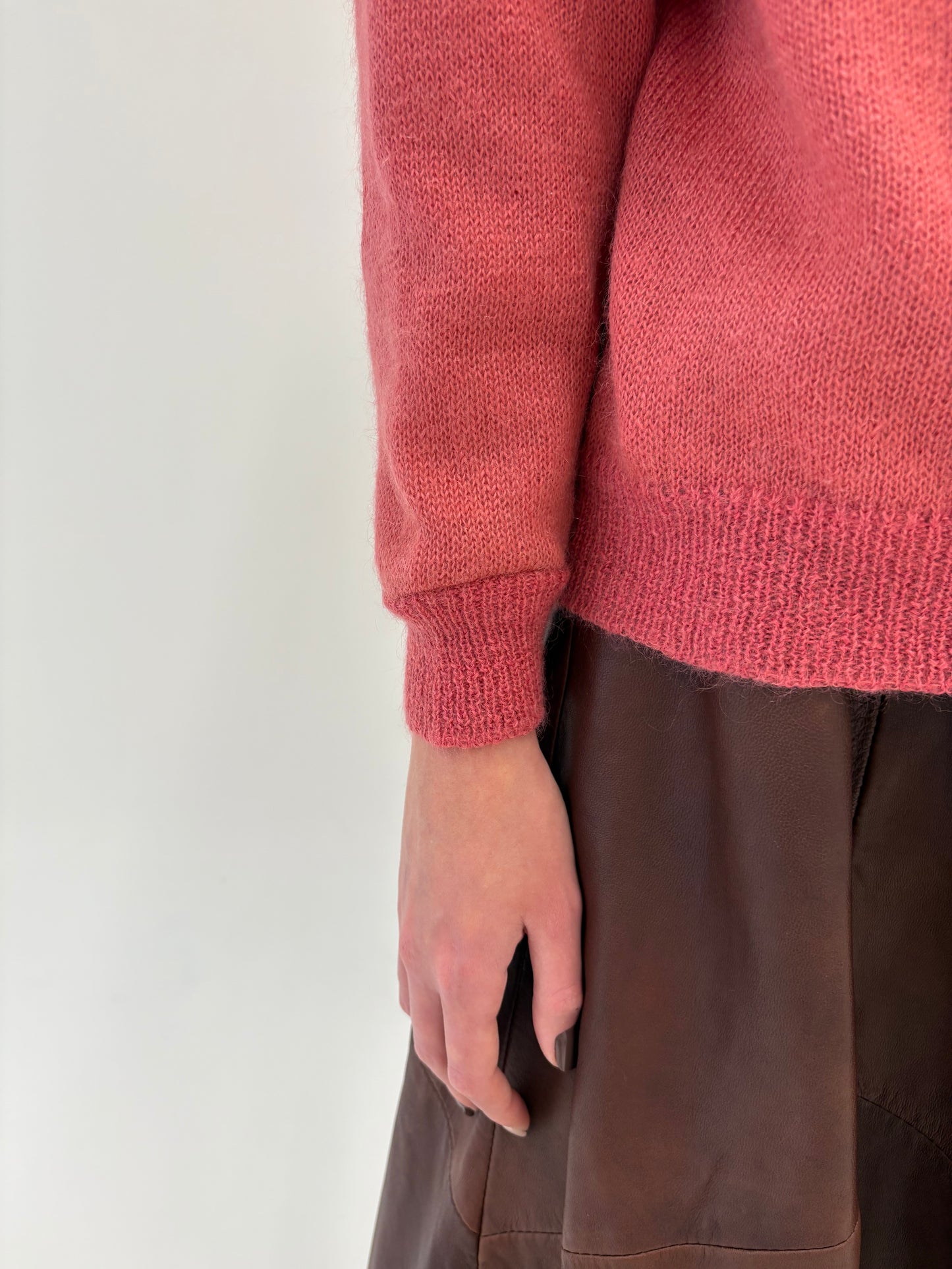 Jacheta vintage luxury din baby mohair cu broderie manuală 3D