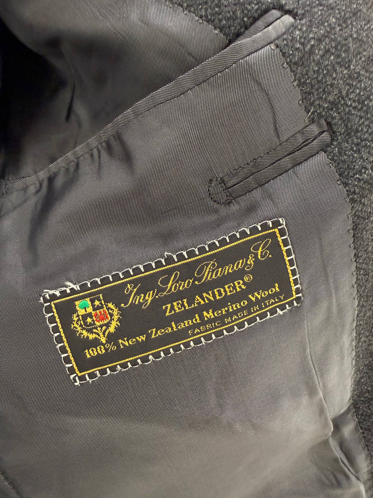 Sacou Loro Piana din tweed de lana merino melanj groasă excepțională