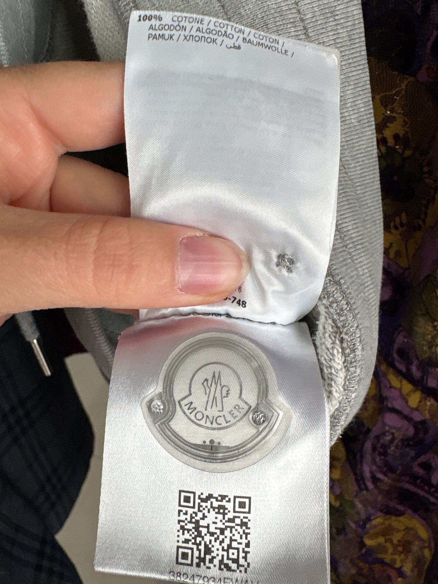 Pantaloni sport Moncler din bumbac gros ultra confort tall