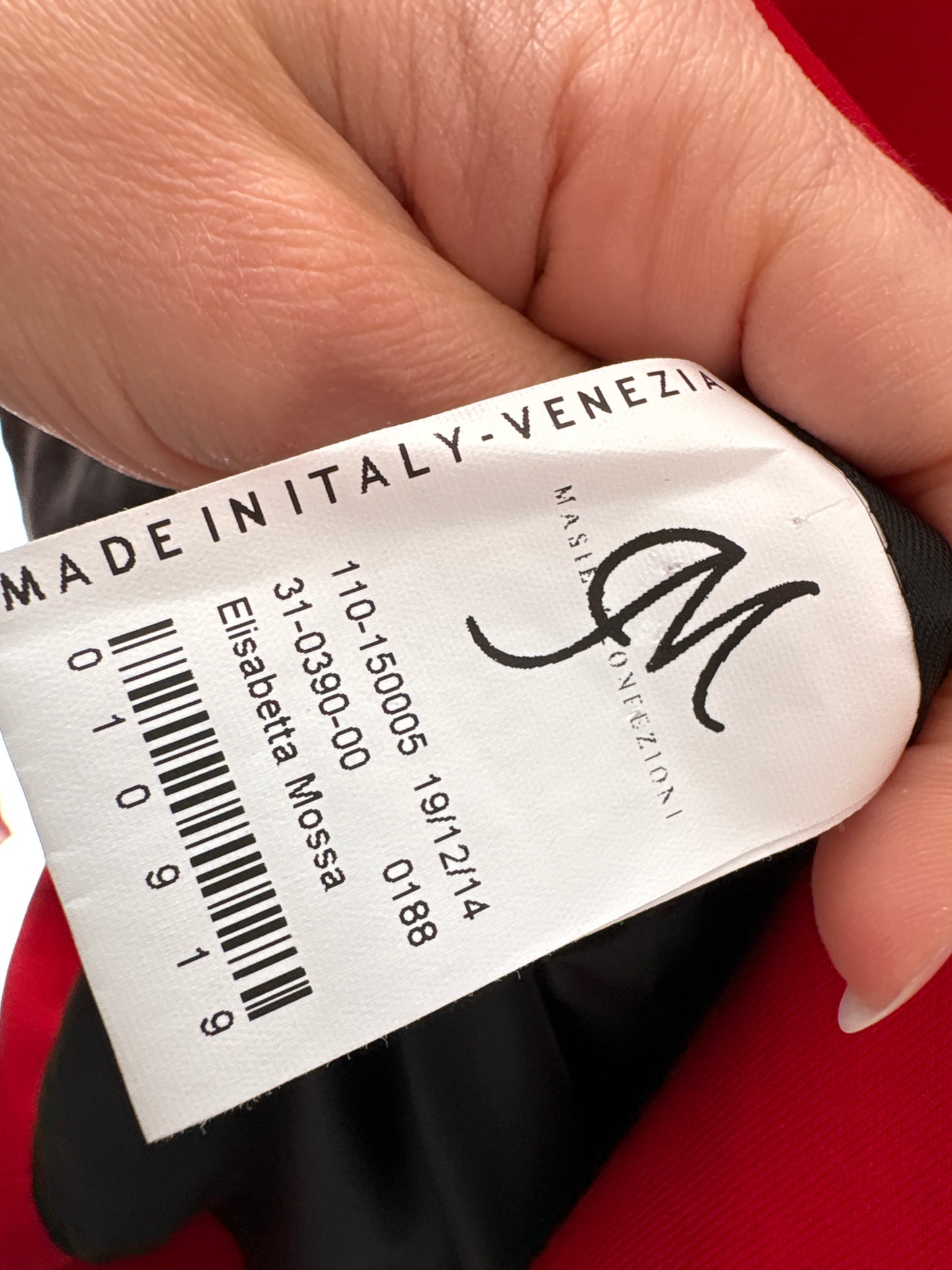 Sacou roșu italian în croi minimalist ușor cambrat din stofita lightweight