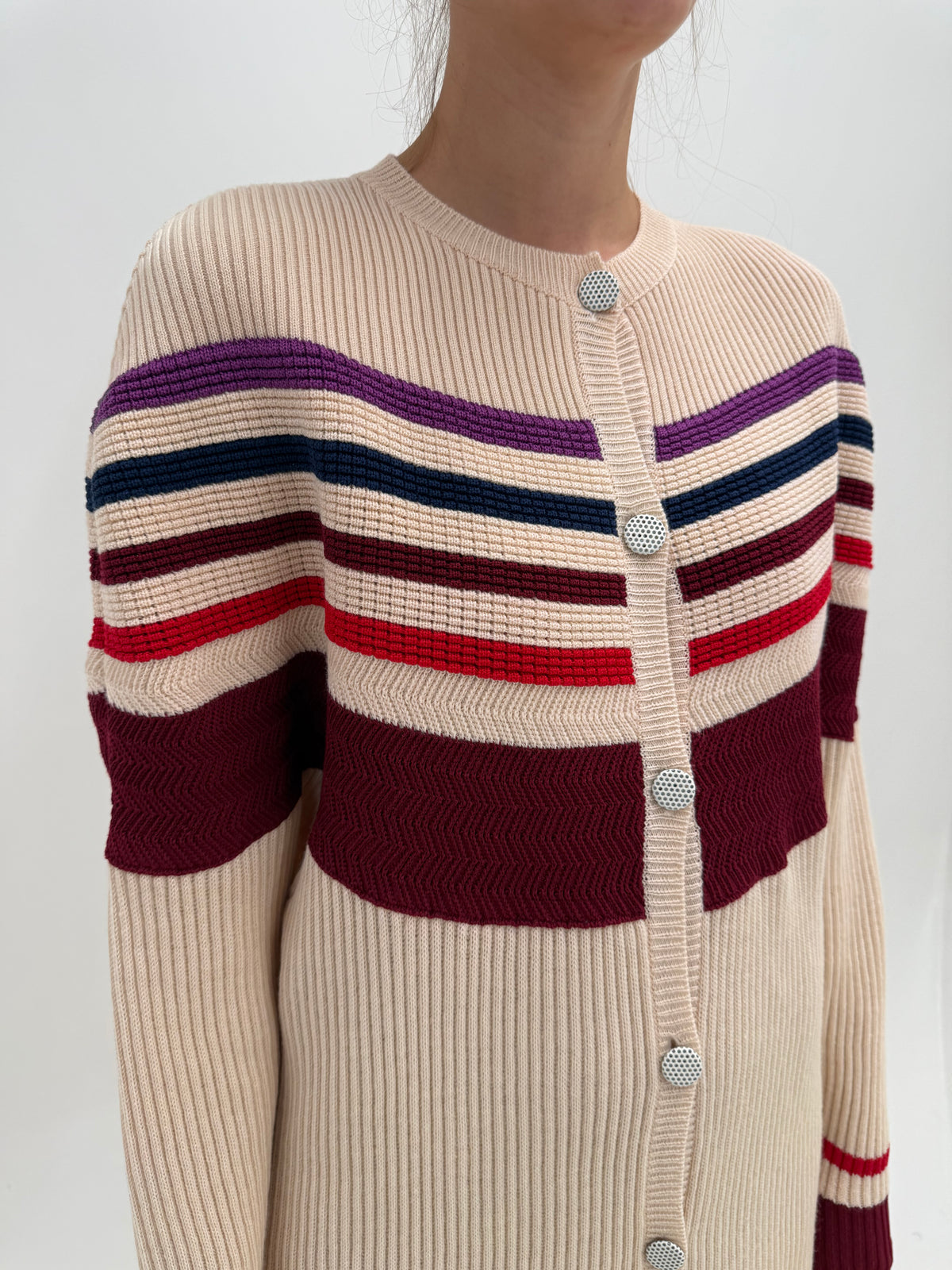 Pardesiu din lana extrafina de gramaj mare light camel ribbed în dungi