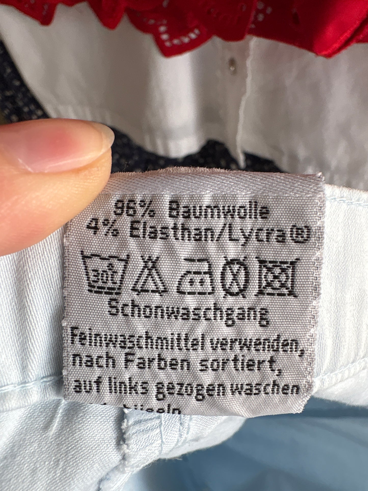 Pantaloni tall ultra confort baby blue din bumbac premium ușor modelator