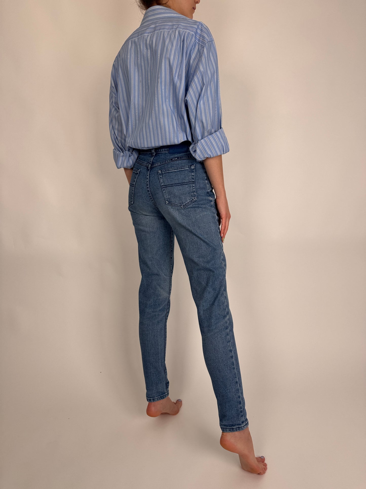 Jeanși vintage premium modelatori cu talie înaltă