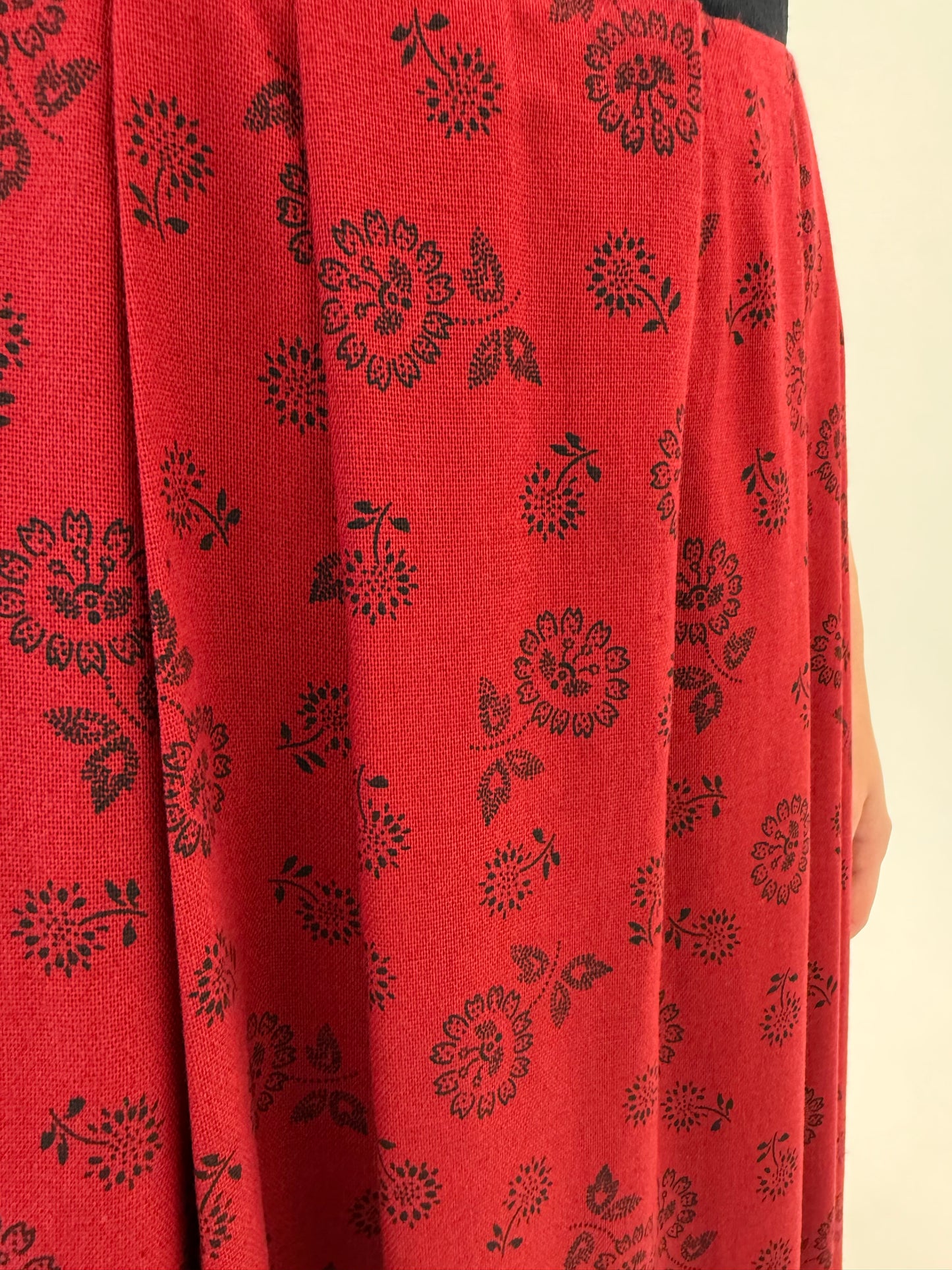 Rochie maxi din pânză grea de in cu corsaj