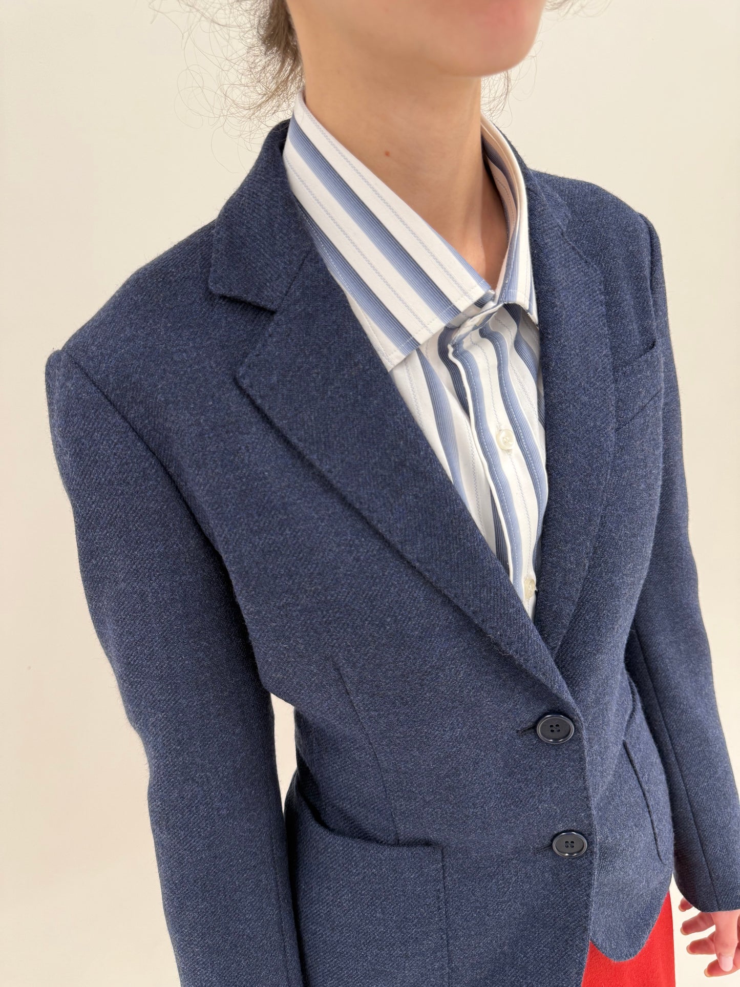 Sacou de brand luxury Aspesi din lana extrafina, cașmir și mătase