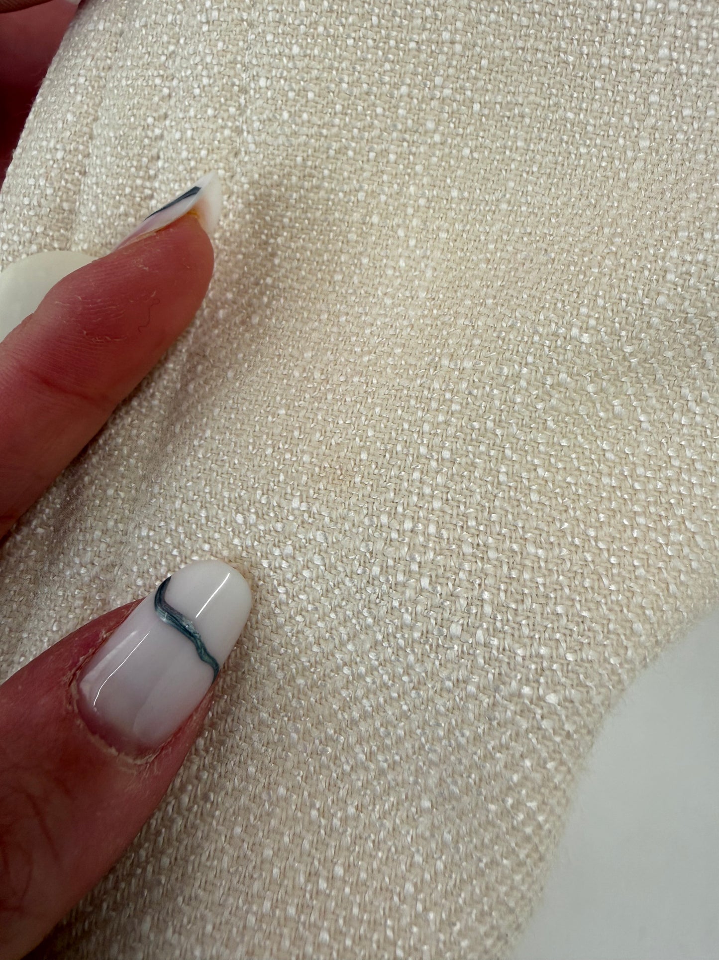 Sacou vintage cambrat butter white din lana extrafina și mătase naturală