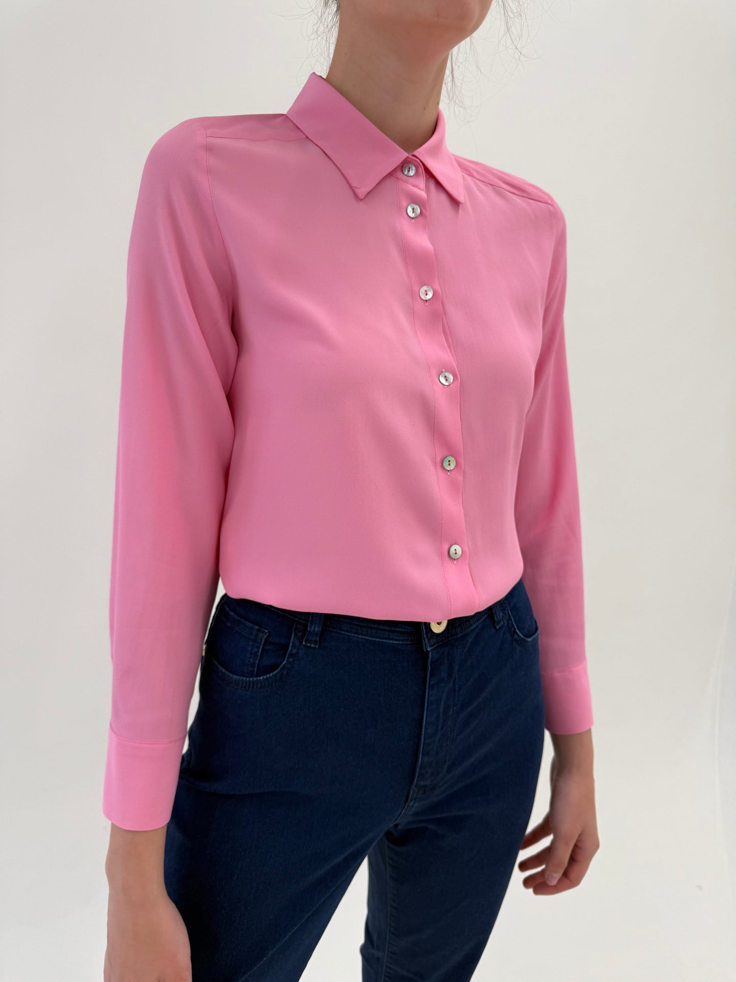 Cămăși Marella by Max Mara noi din mătase naturală bubblegum pink