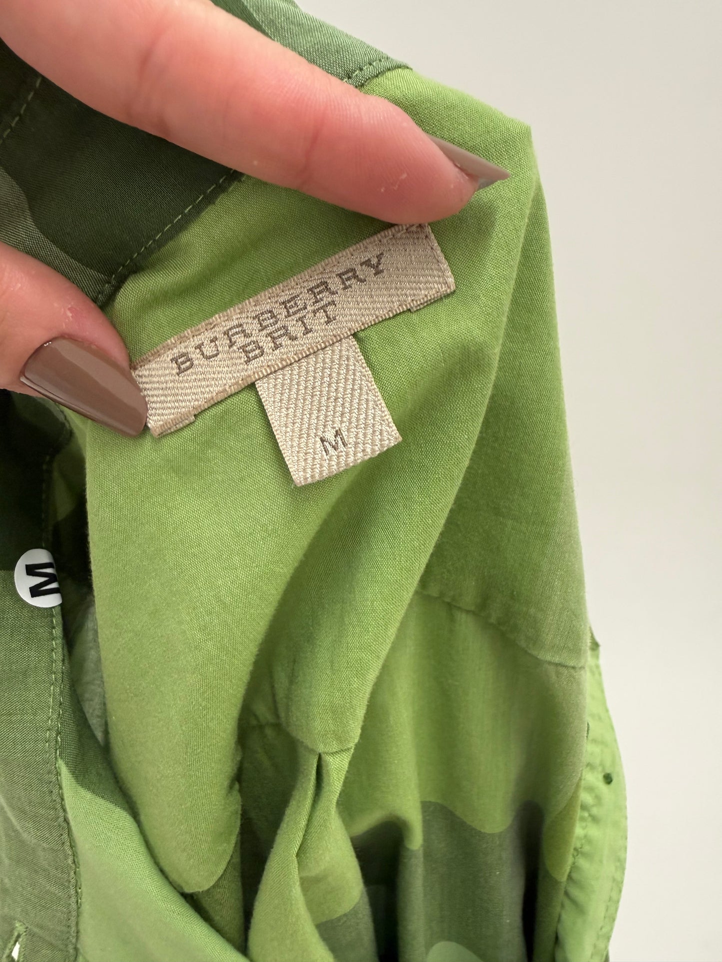 Cămașa Burberry cu print specific brandului din poplin de bumbac