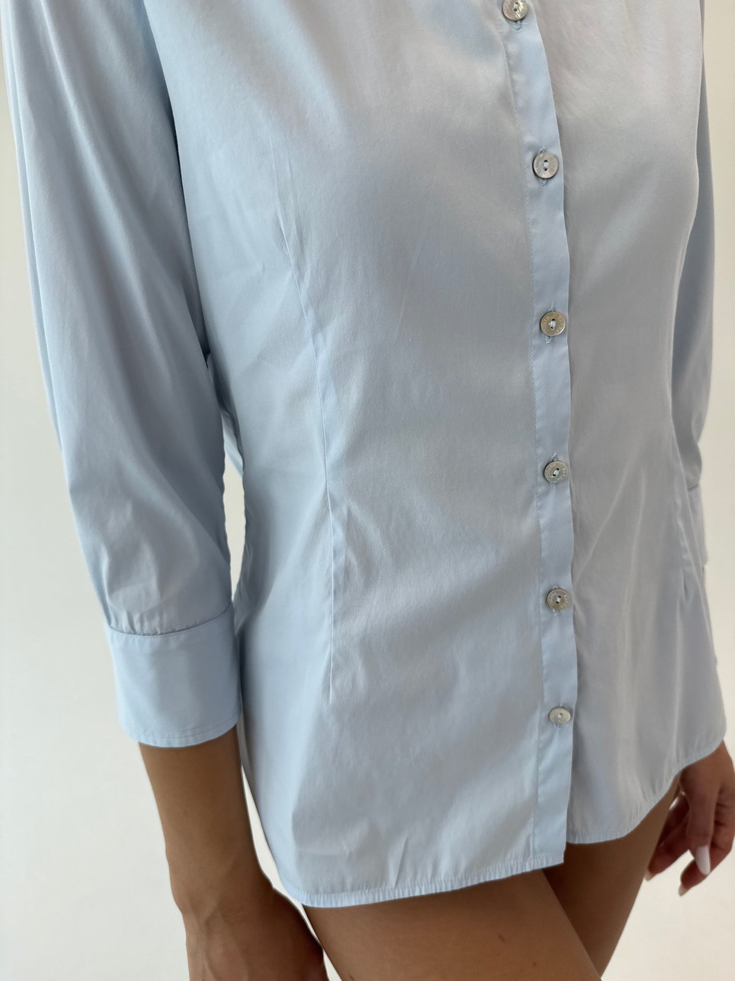 Cămașa super premium italiană cambrata baby blue