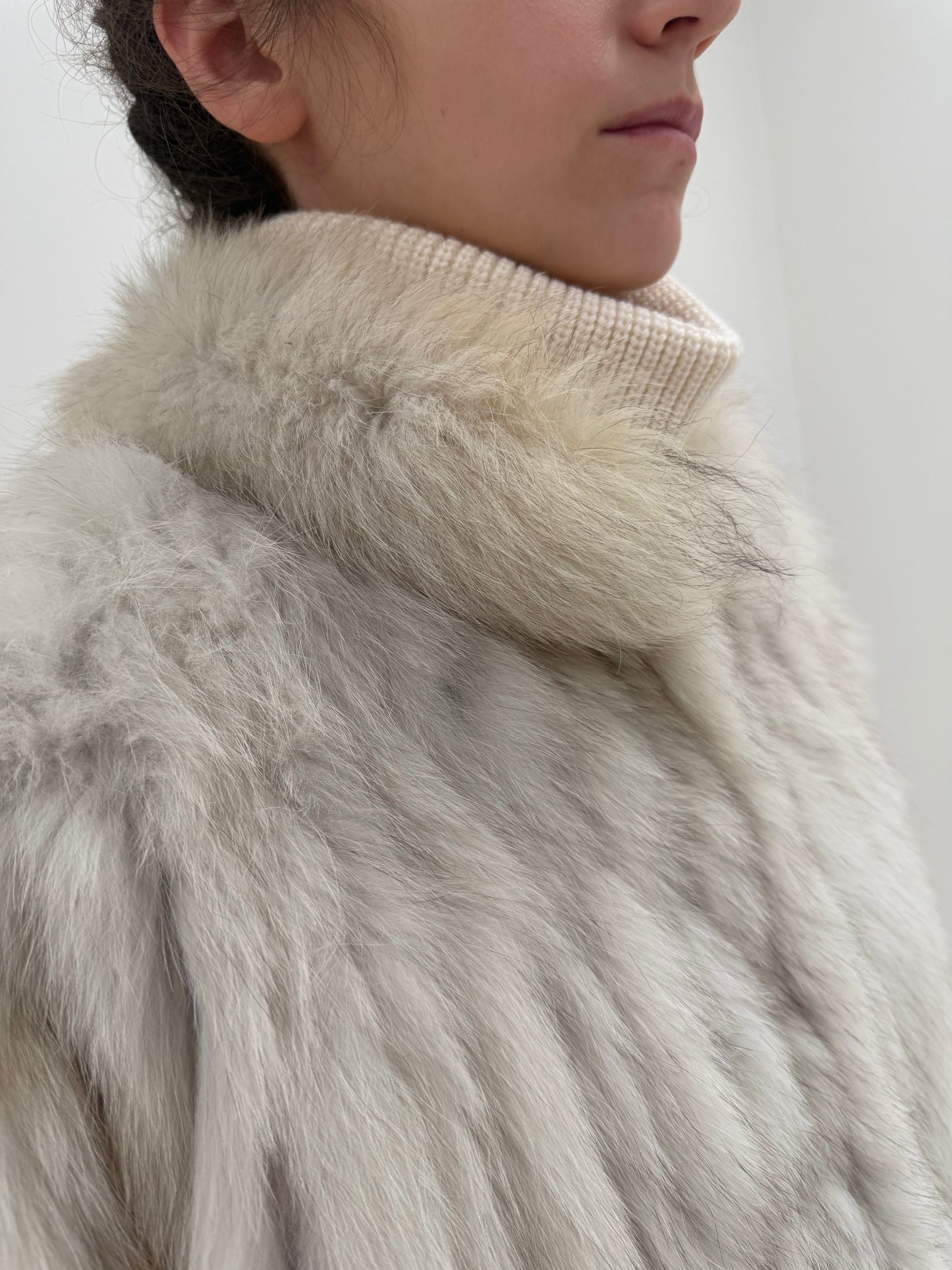 Blana excepțională naturală de vulpe polară-blue fox