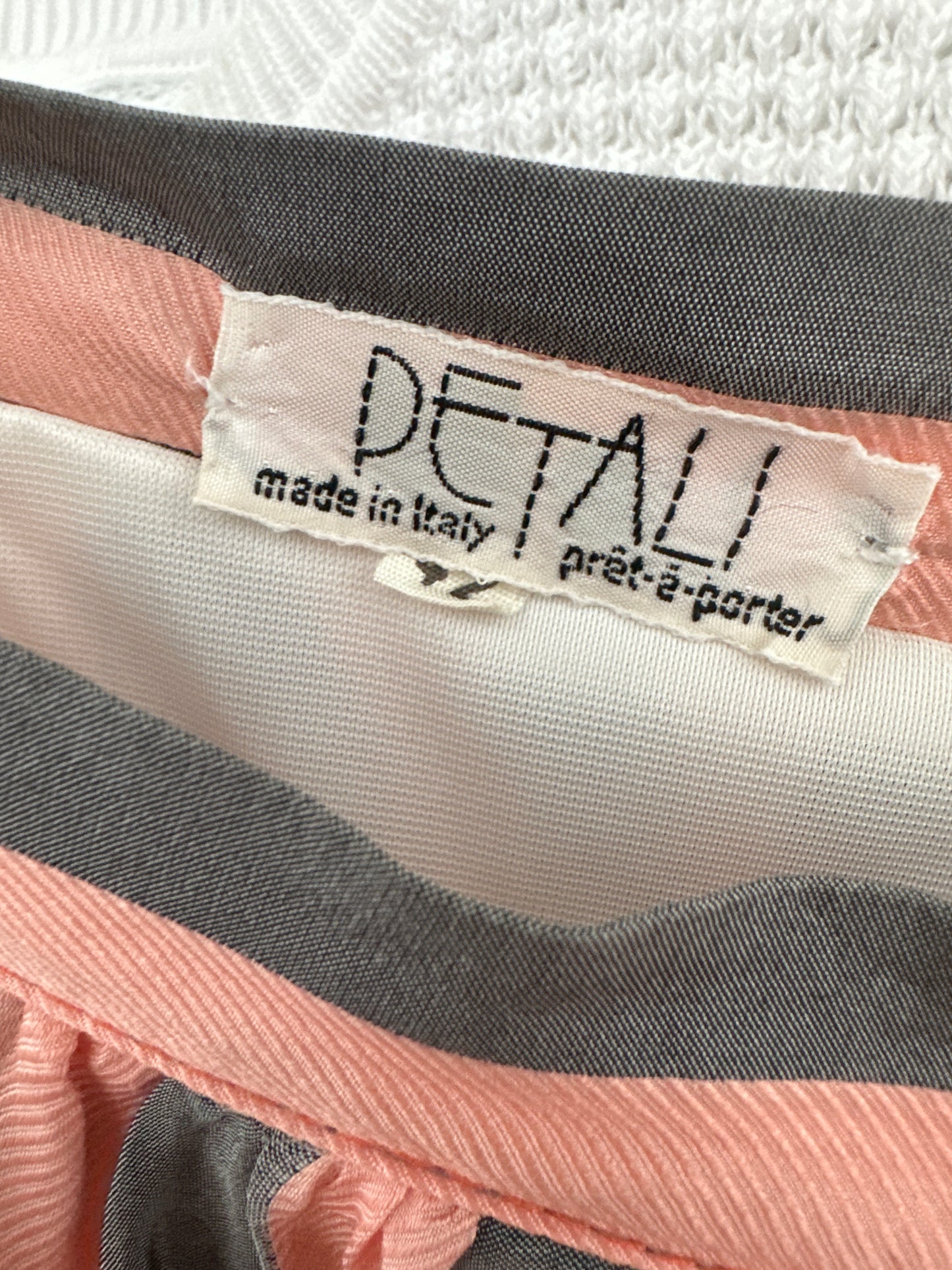 Fustă vintage italiană de designer din mătase naturală