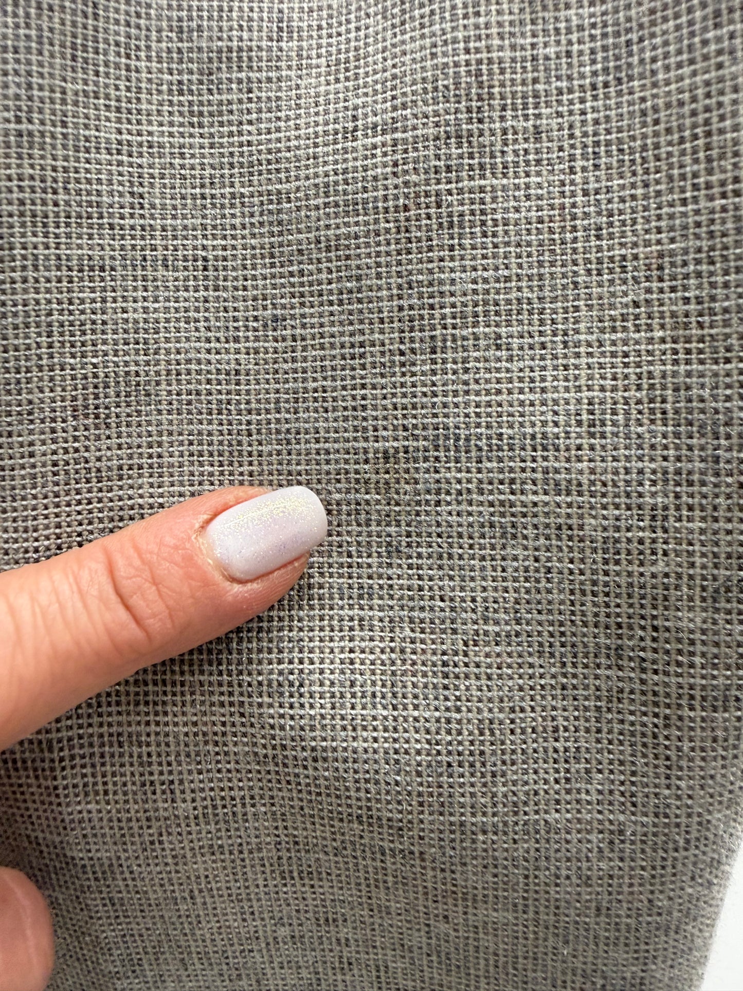 Pantaloni warm gray din lana extrafina melanj