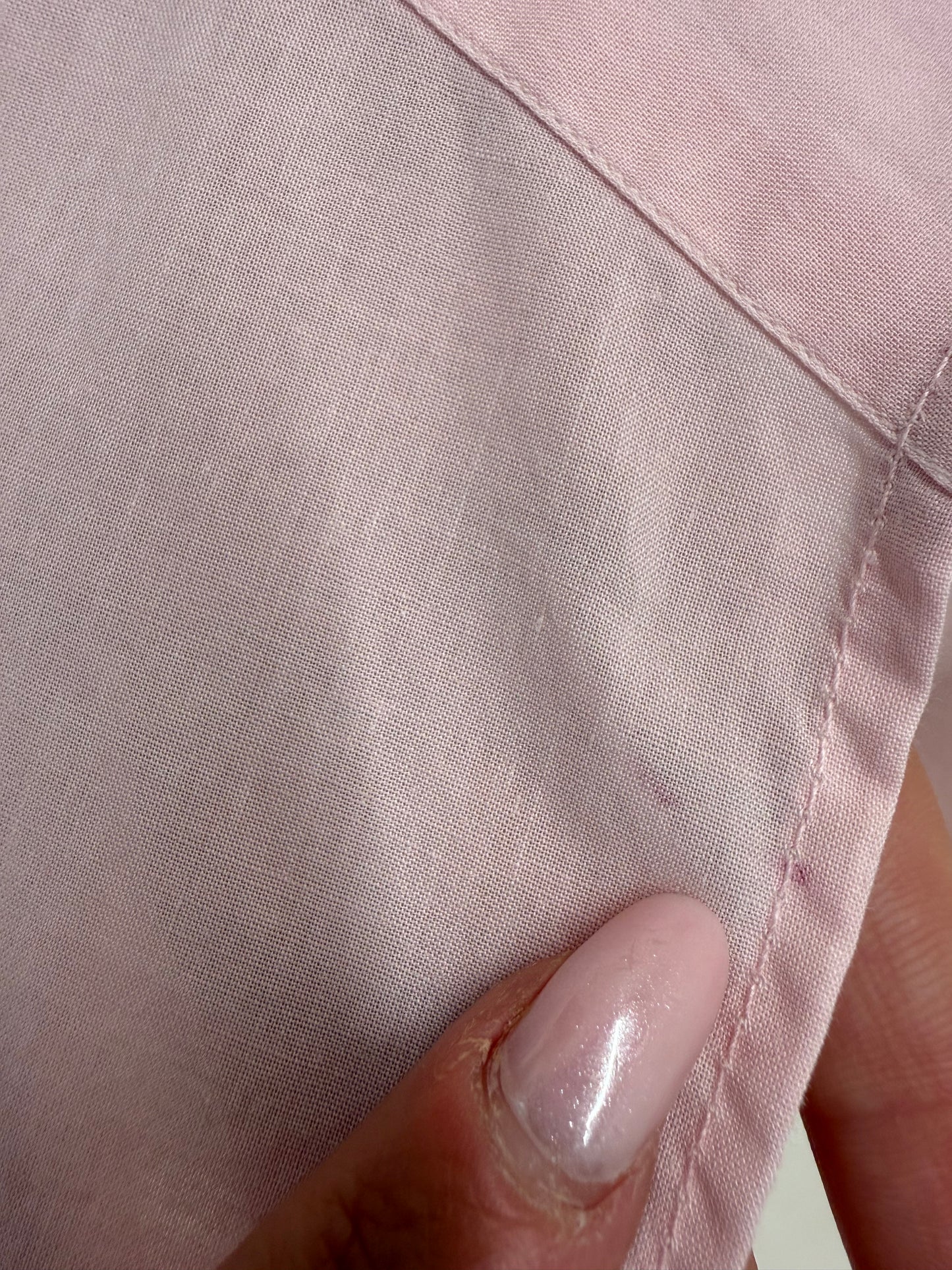 Cămașa Valentino powder pink in croi cropped din cel mai din bumbac