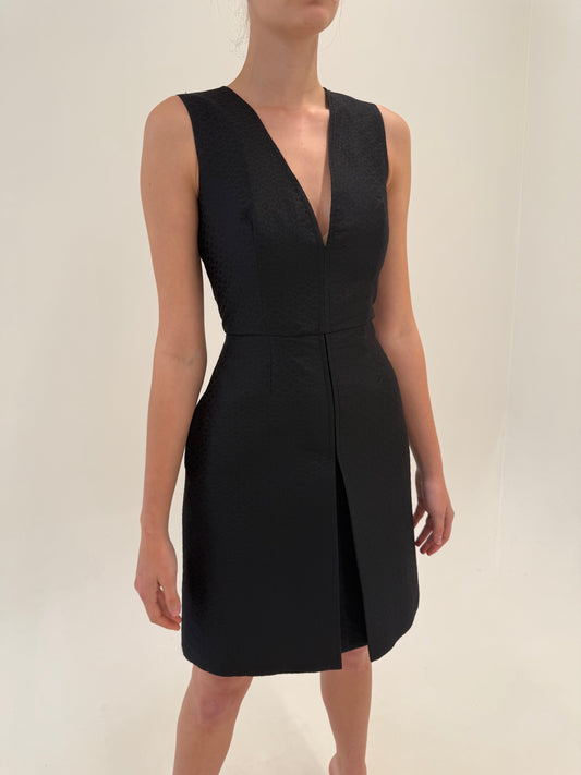 LBD luxury Emilio Pucci anii 2000 in croi minimalist din jacquard de vară